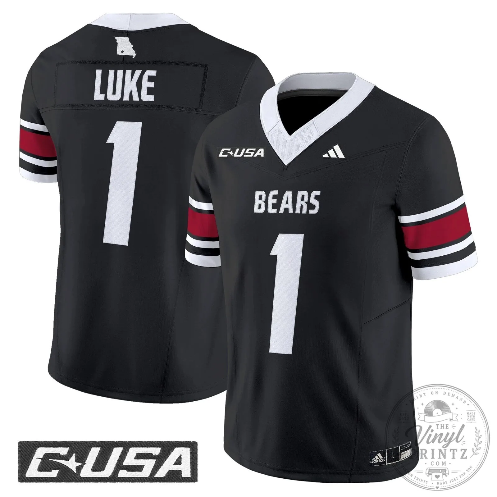 Missouri State Bears Clark 12 Football Jersey 55 Missouri State Bears Clark 12 Football Jersey