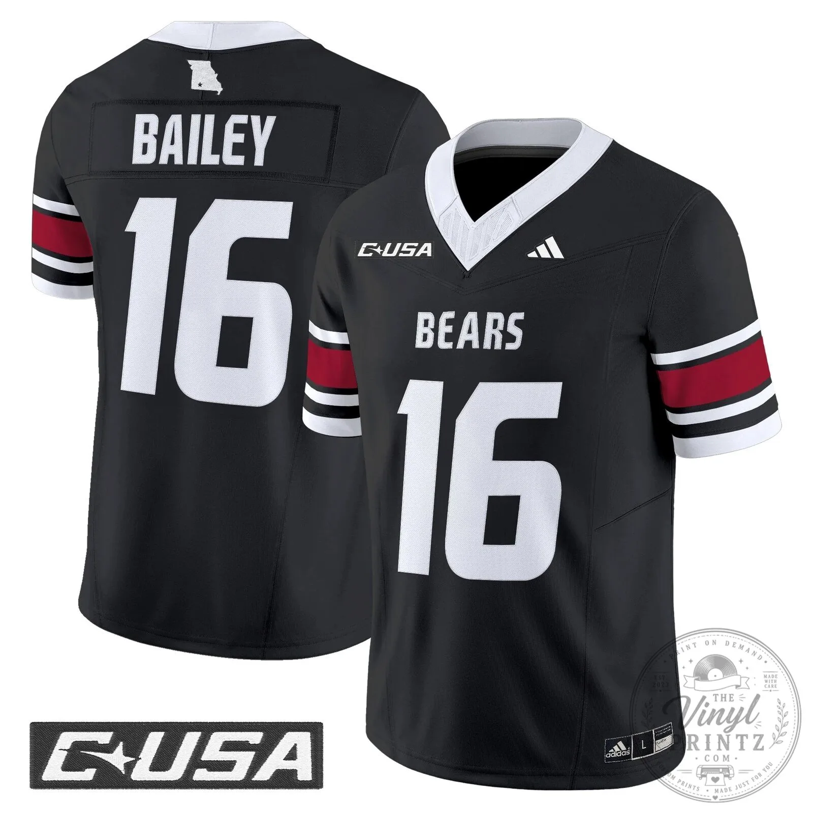 Missouri State Bears Clark 12 Football Jersey 56 Missouri State Bears Clark 12 Football Jersey
