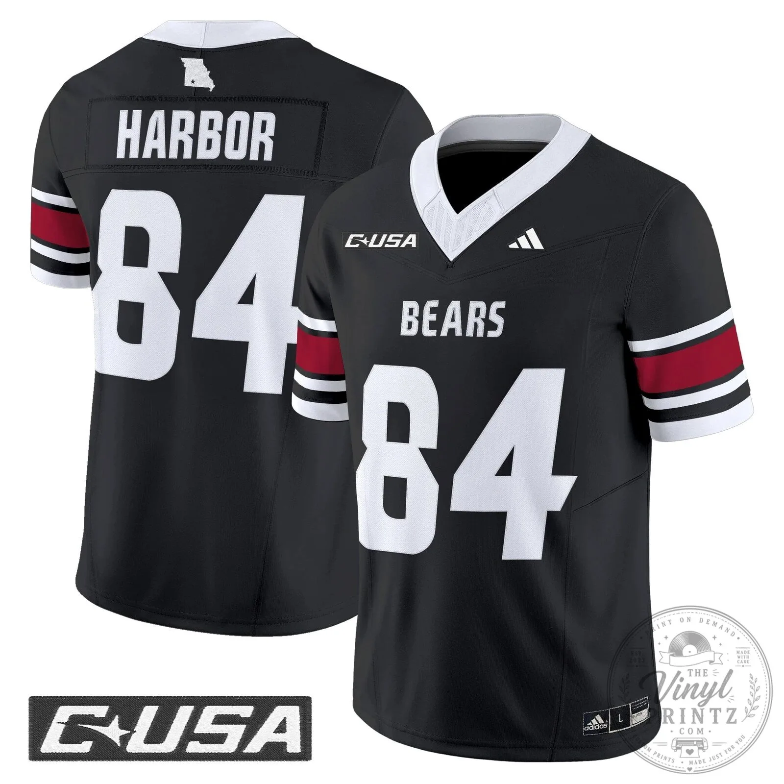Missouri State Bears Clark 12 Football Jersey 57 Missouri State Bears Clark 12 Football Jersey