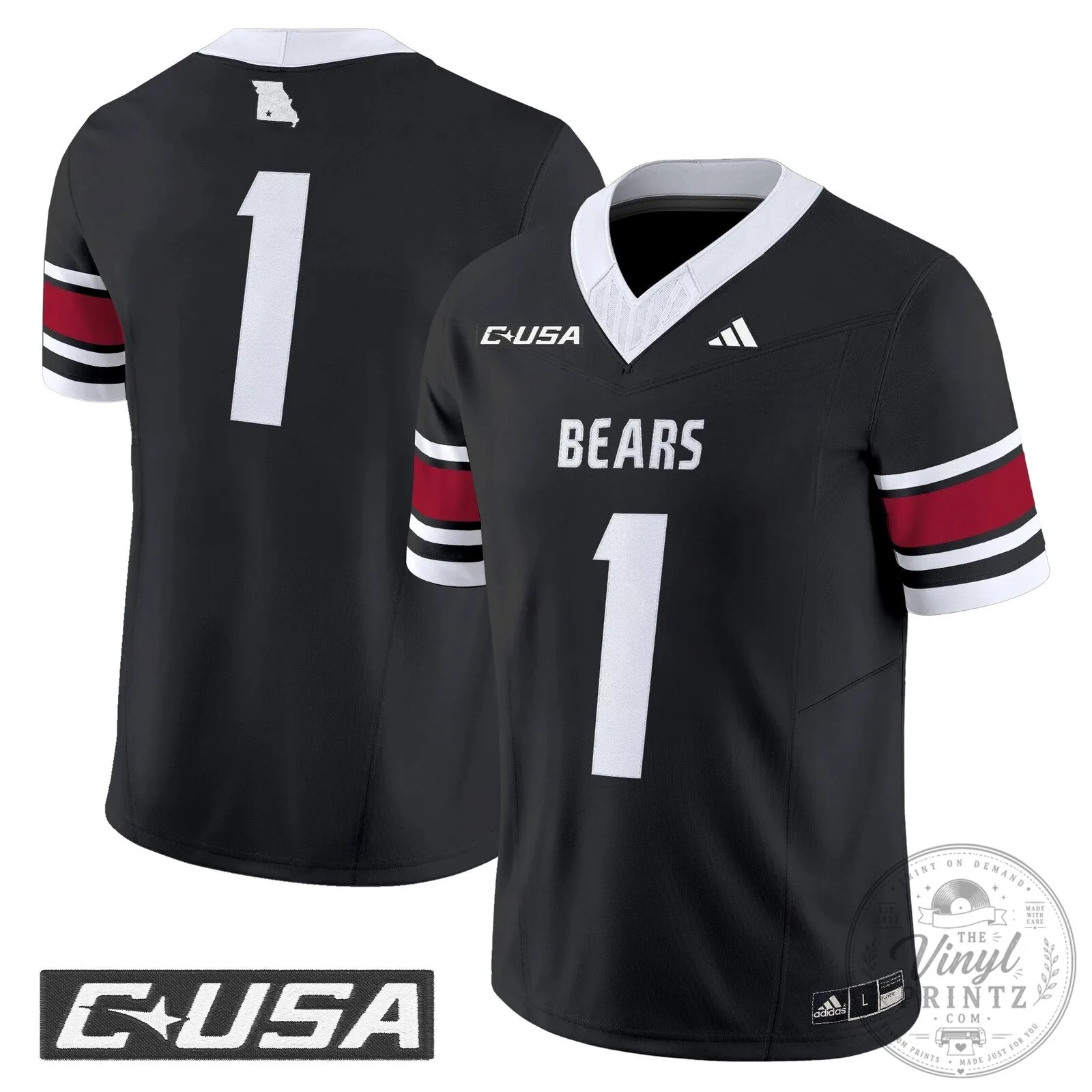 Missouri State Bears Clark 12 Football Jersey 59 Missouri State Bears Clark 12 Football Jersey
