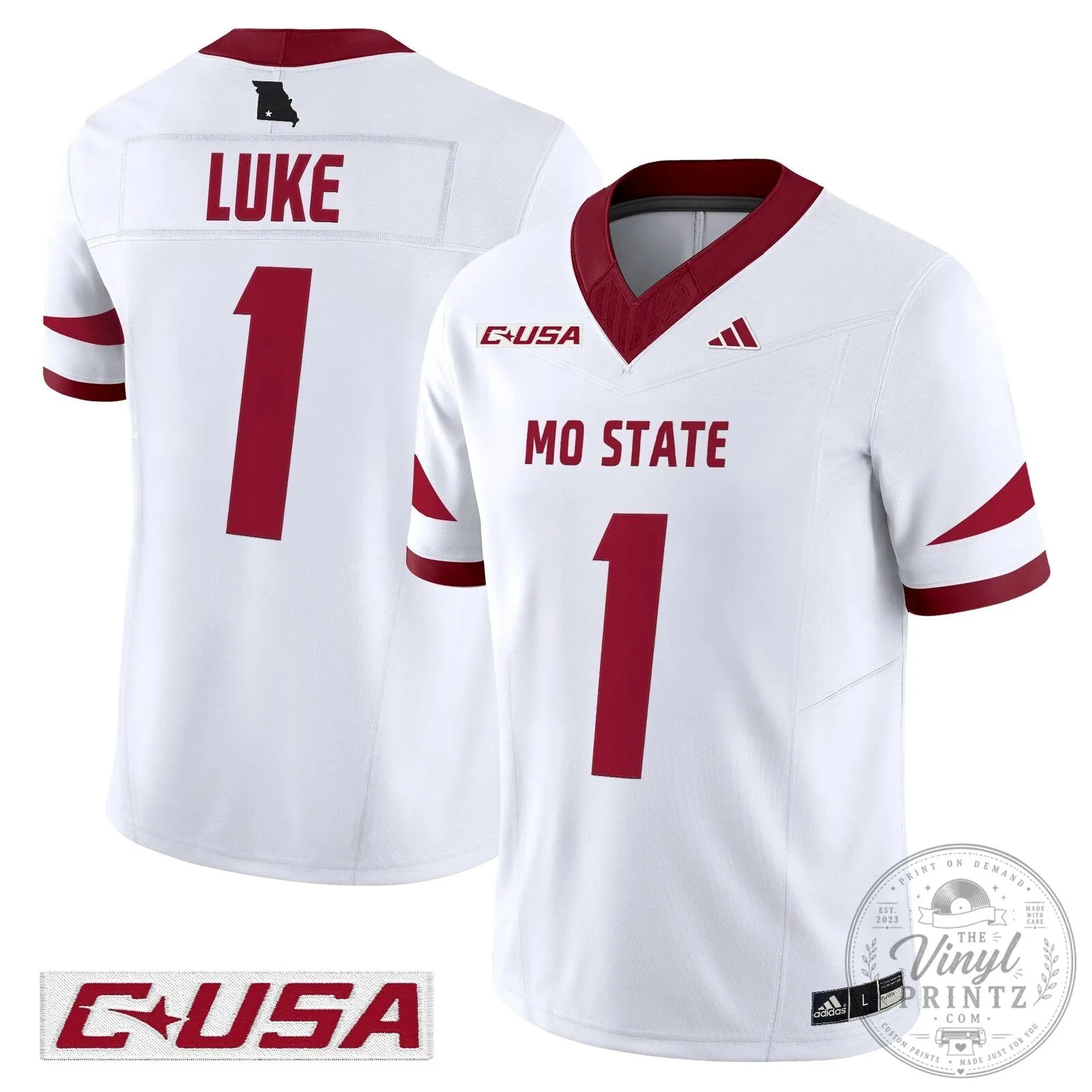 Missouri State Bears Clark 12 Football Jersey 63 Missouri State Bears Clark 12 Football Jersey