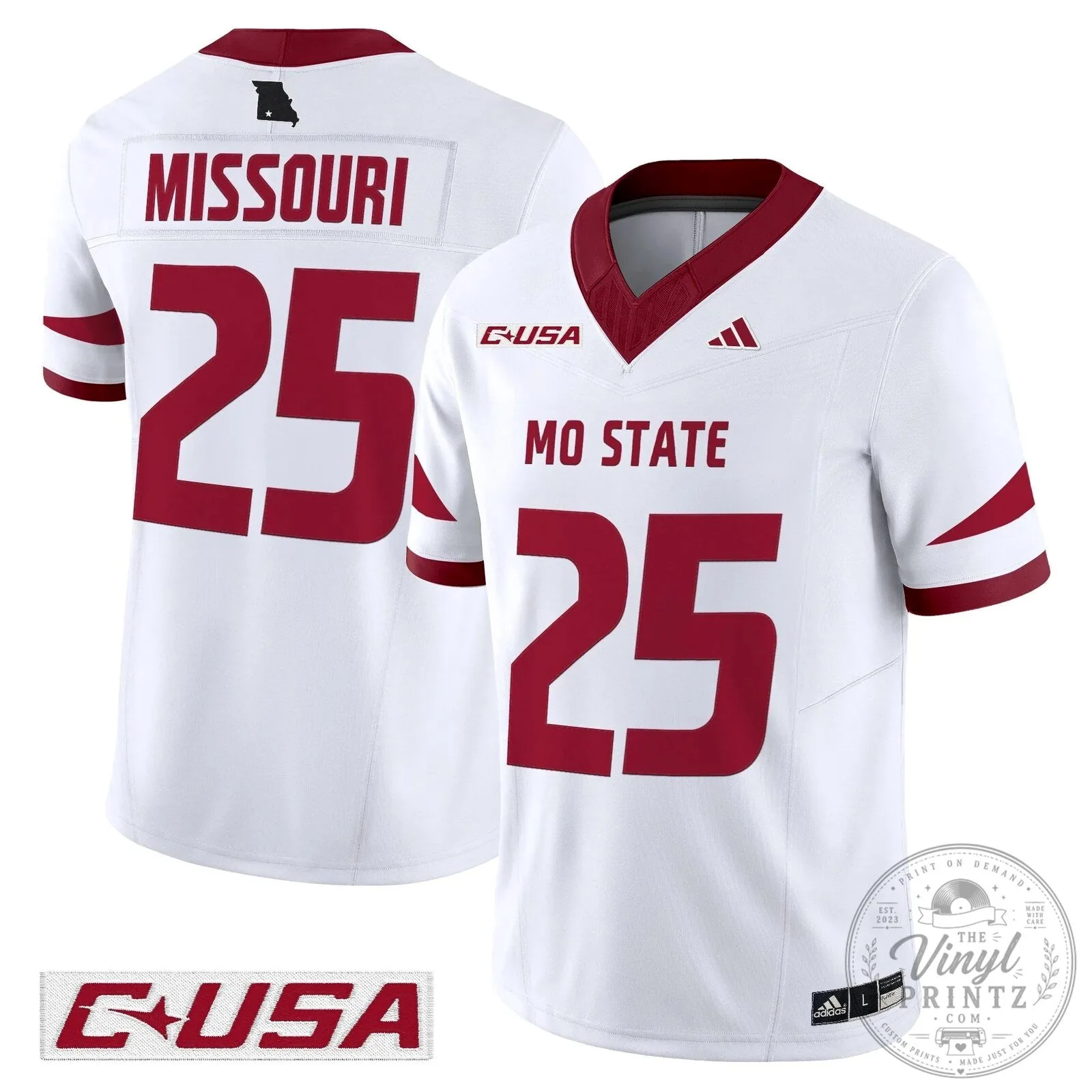 Missouri State Bears Clark 12 Football Jersey 66 Missouri State Bears Clark 12 Football Jersey