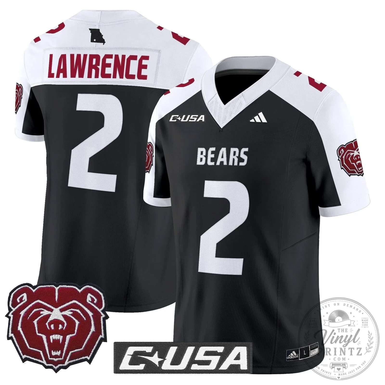 Missouri State Bears Clark 12 Football Jersey 78 Missouri State Bears Clark 12 Football Jersey