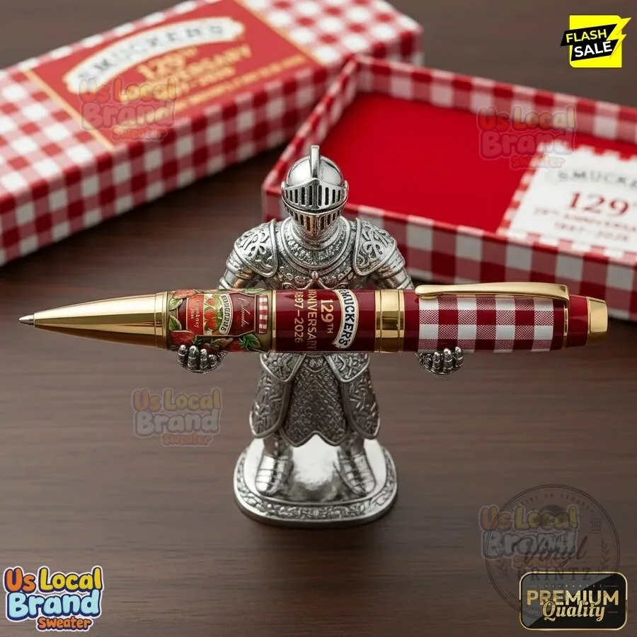 Smucker's 129th Anniversary 1897-2026 Rollerball Pen with Knight Stand