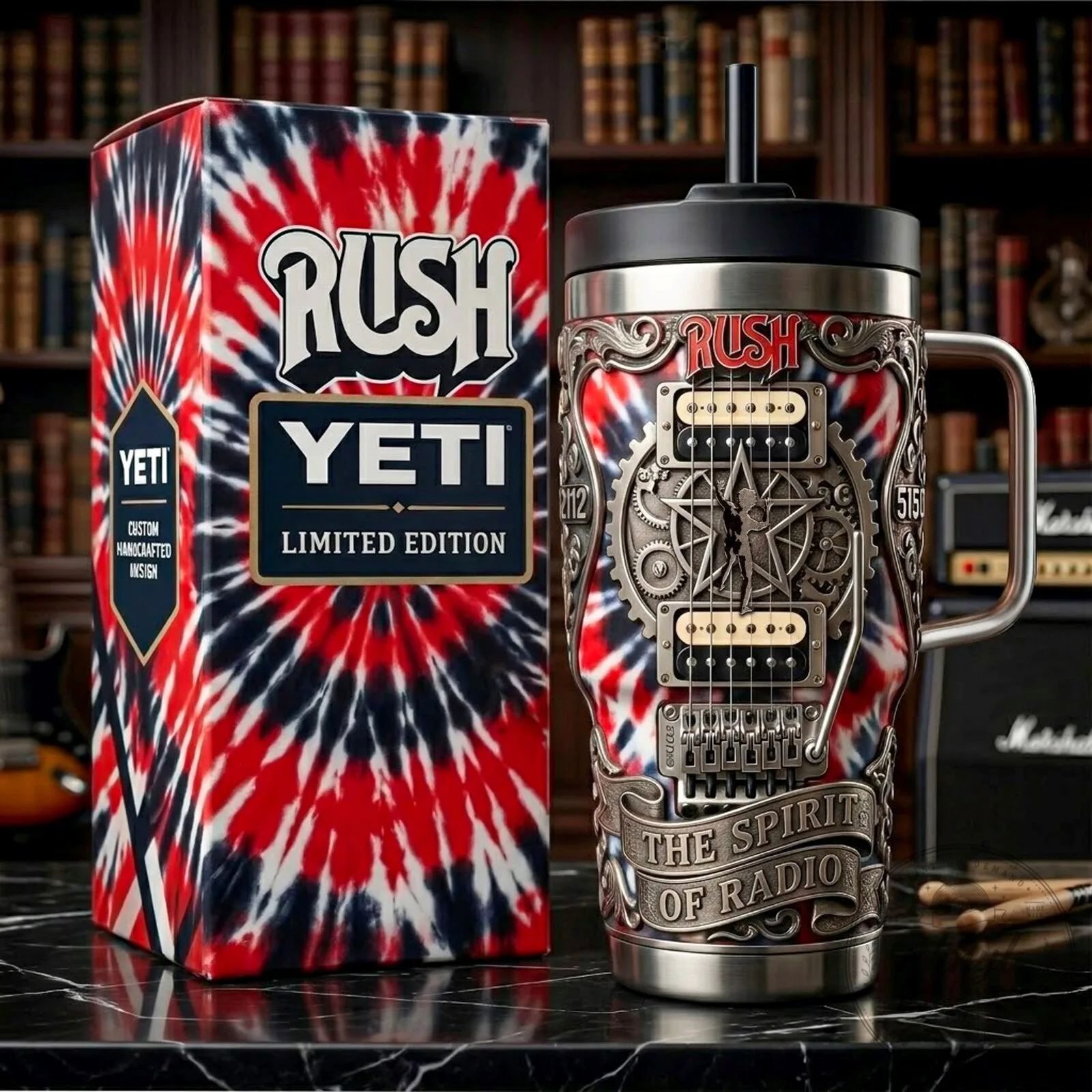 Rush Band The Spirit Of Radio Stainless Steel Insulated Tumbler