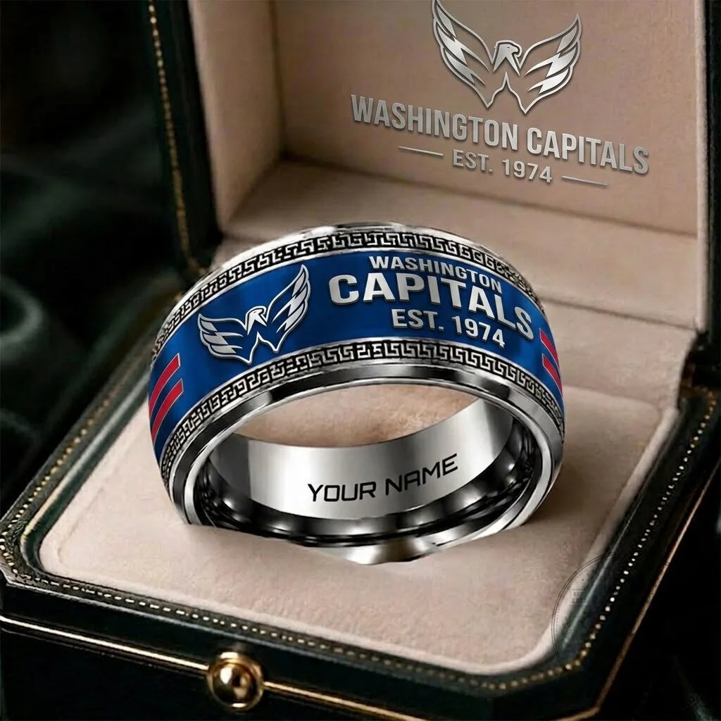 Washington Capitals National Hockey League Personalized Ring Gift