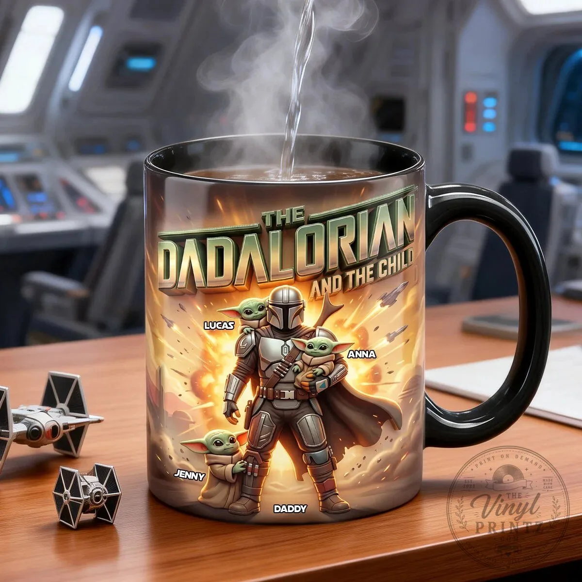 The Dadalorian And The Child Personalized Coffee Mug