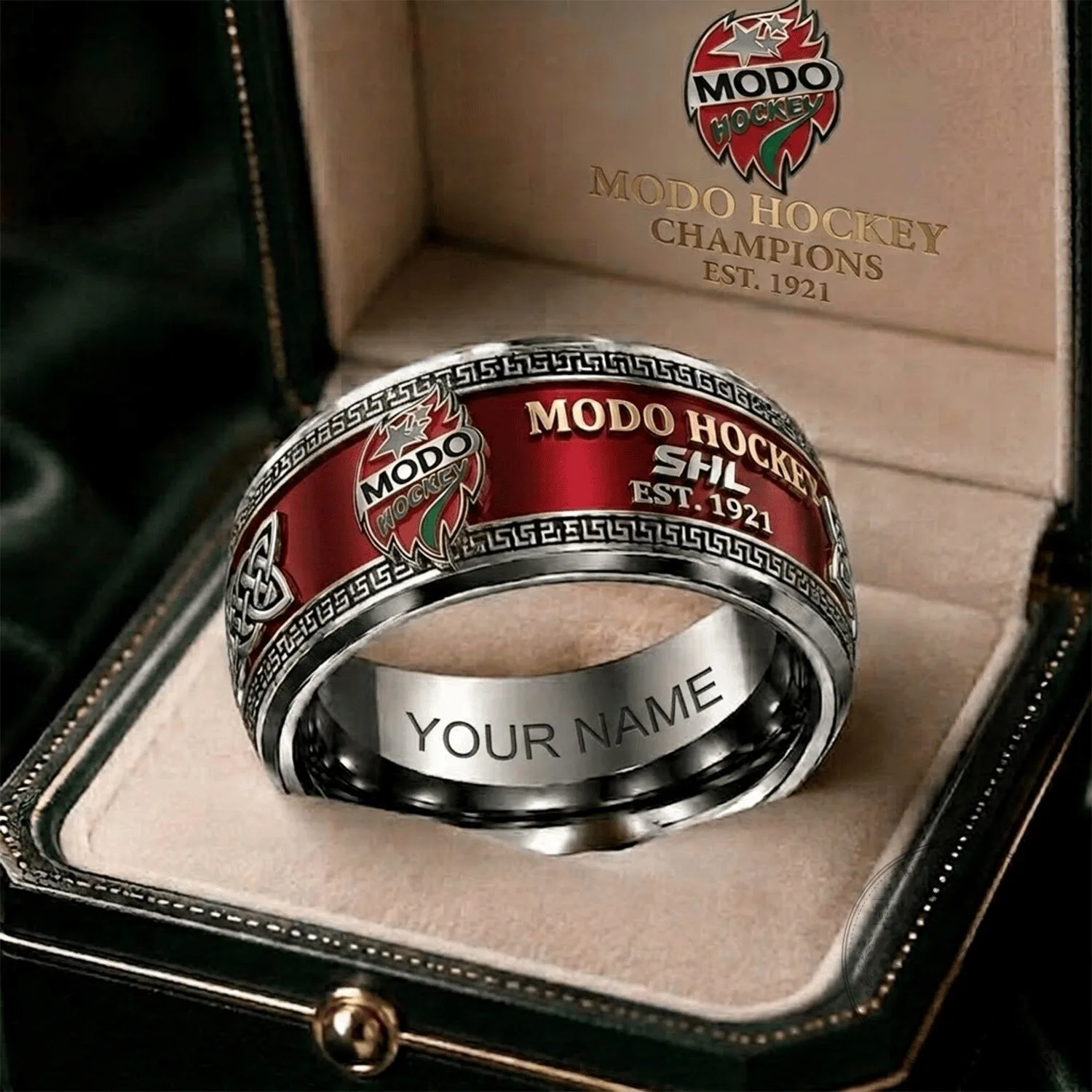 MoDo Hockey SHL Team Personalized Championship Ring