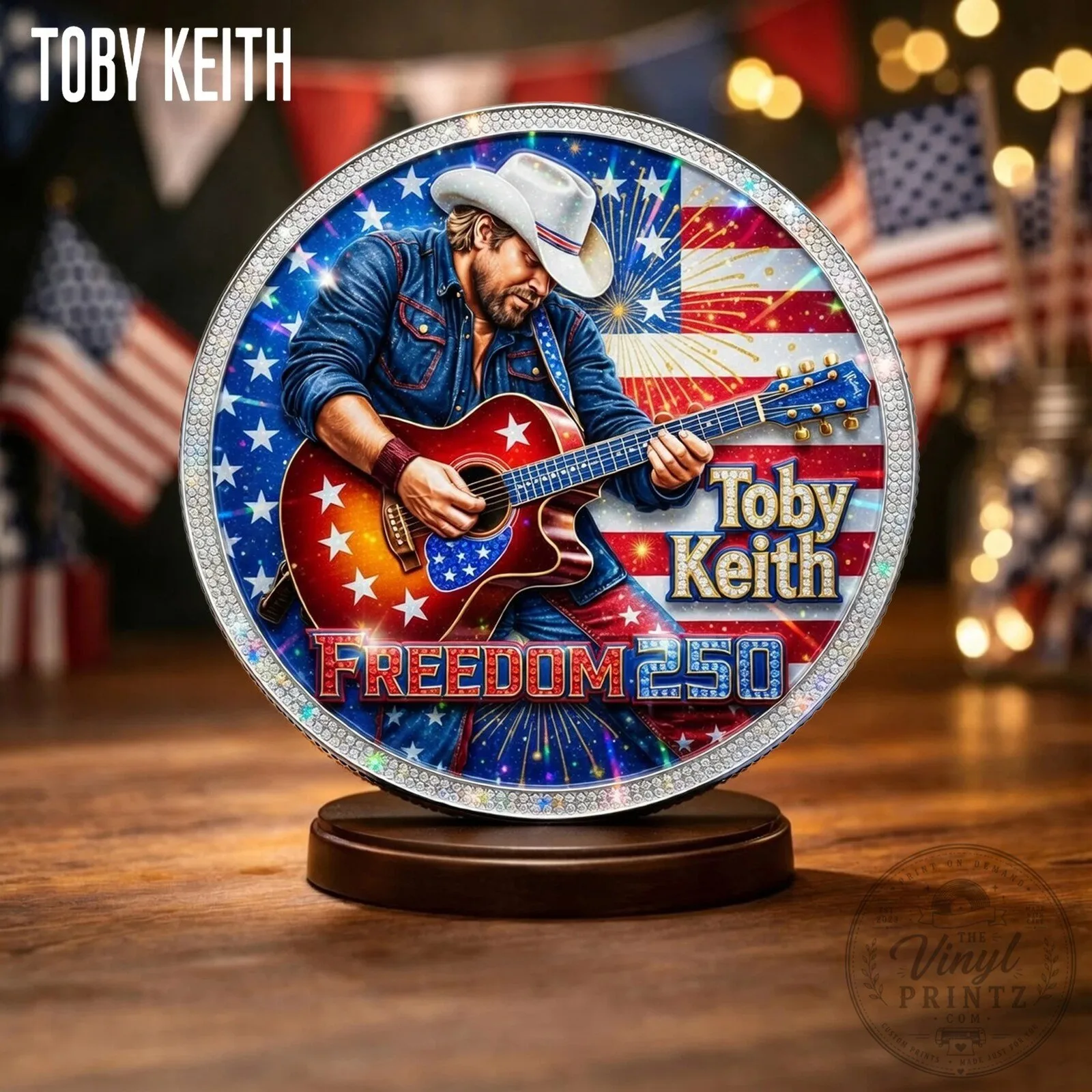 Toby Keith Freedom 250 Stars and Stripes Commemorative Coin
