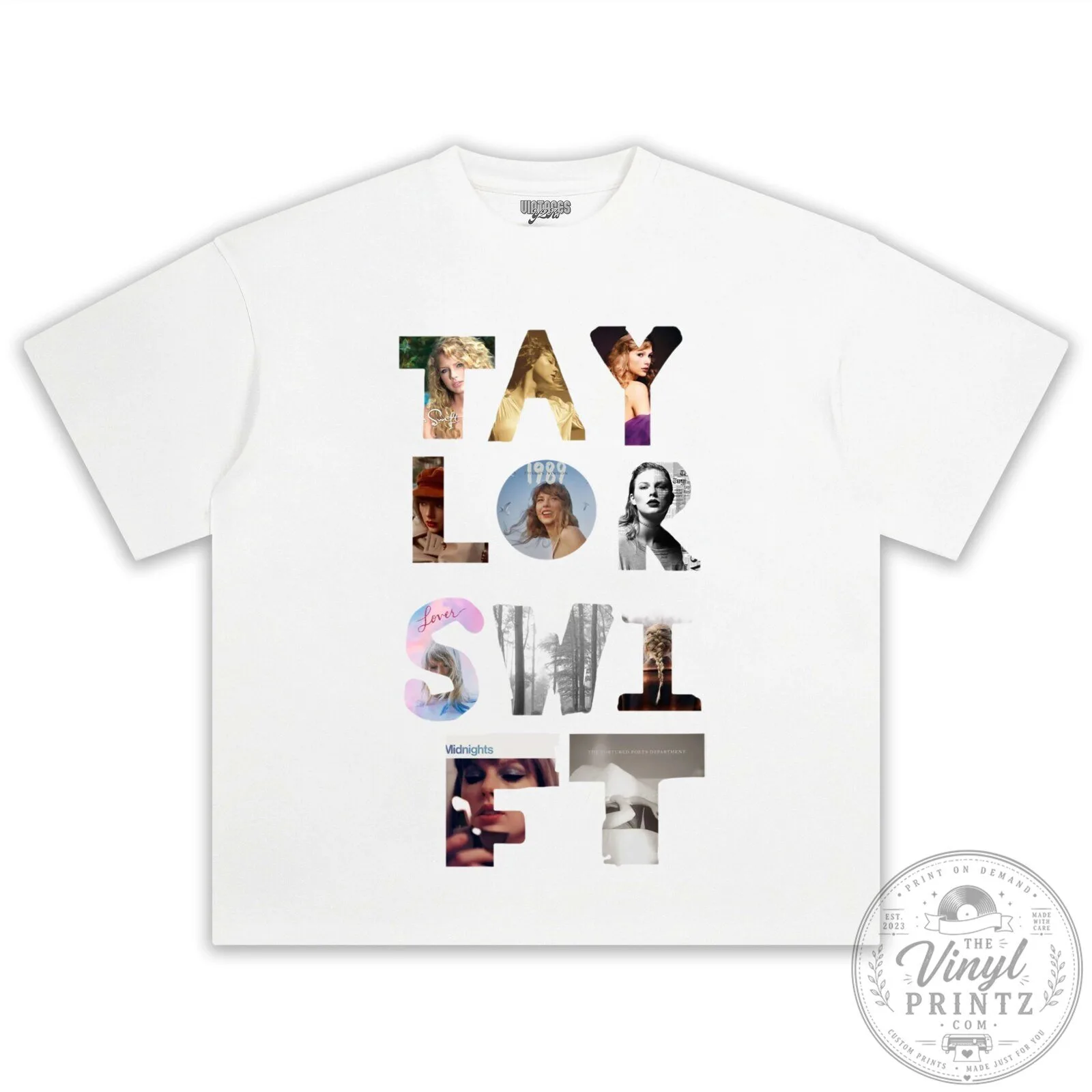 Taylor Swift Eras Tour Album Covers Black Graphic T-Shirt 18 Taylor Swift Eras Tour Album Covers Black Graphic T-Shirt