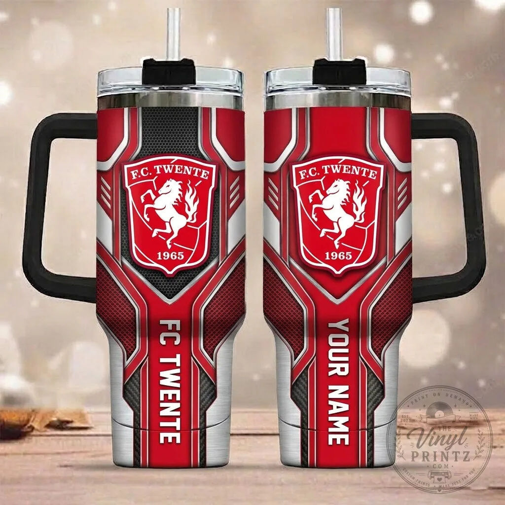 FC Twente Football Club Personalized Stainless Steel Handle Tumbler 1 FC Twente Football Club Personalized Stainless Steel Handle Tumbler