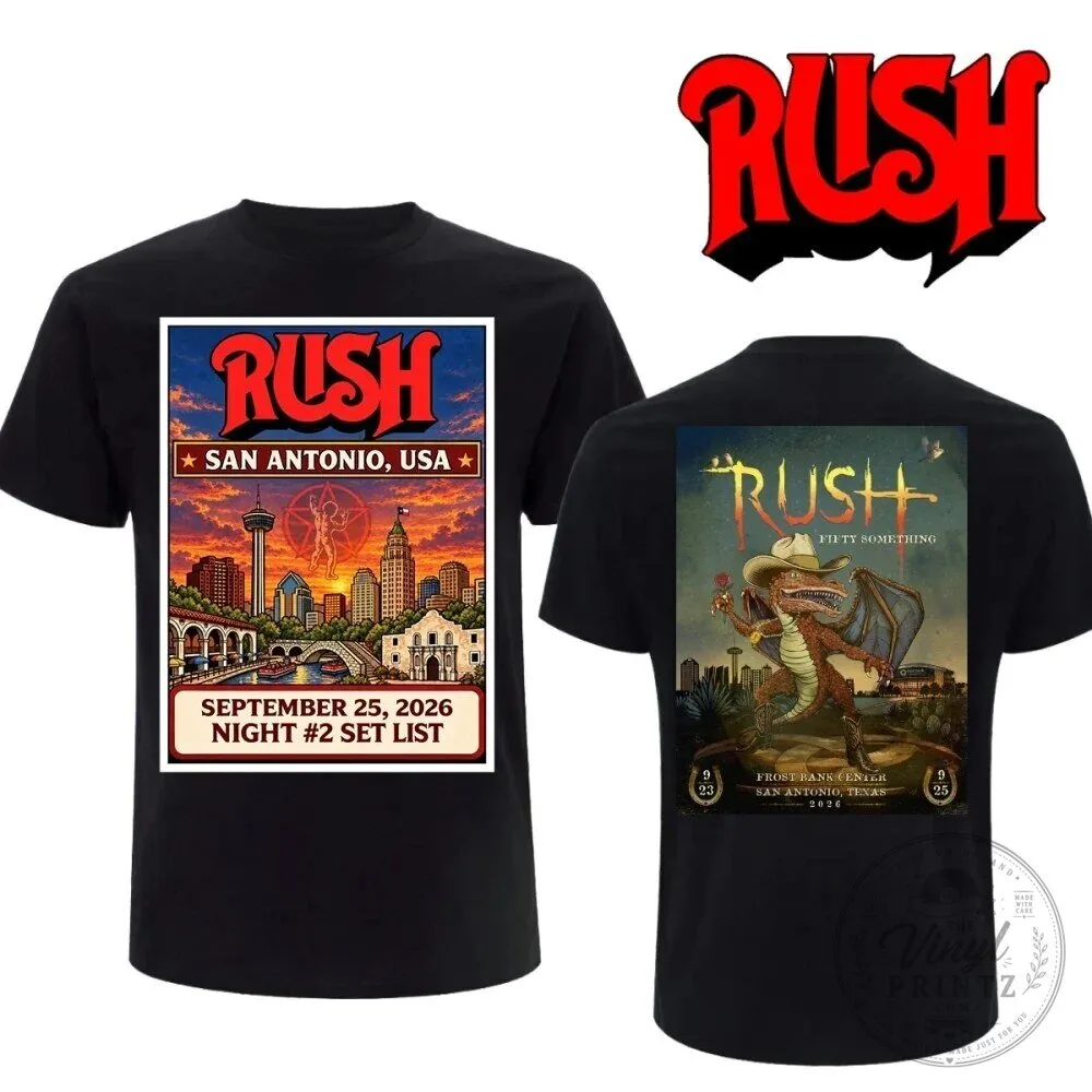 Rush Band San Antonio Texas Concert Tour 2026 Music Fan T-Shirt 1 Rush Band San Antonio Texas Concert Tour 2026 Music Fan T-Shirt