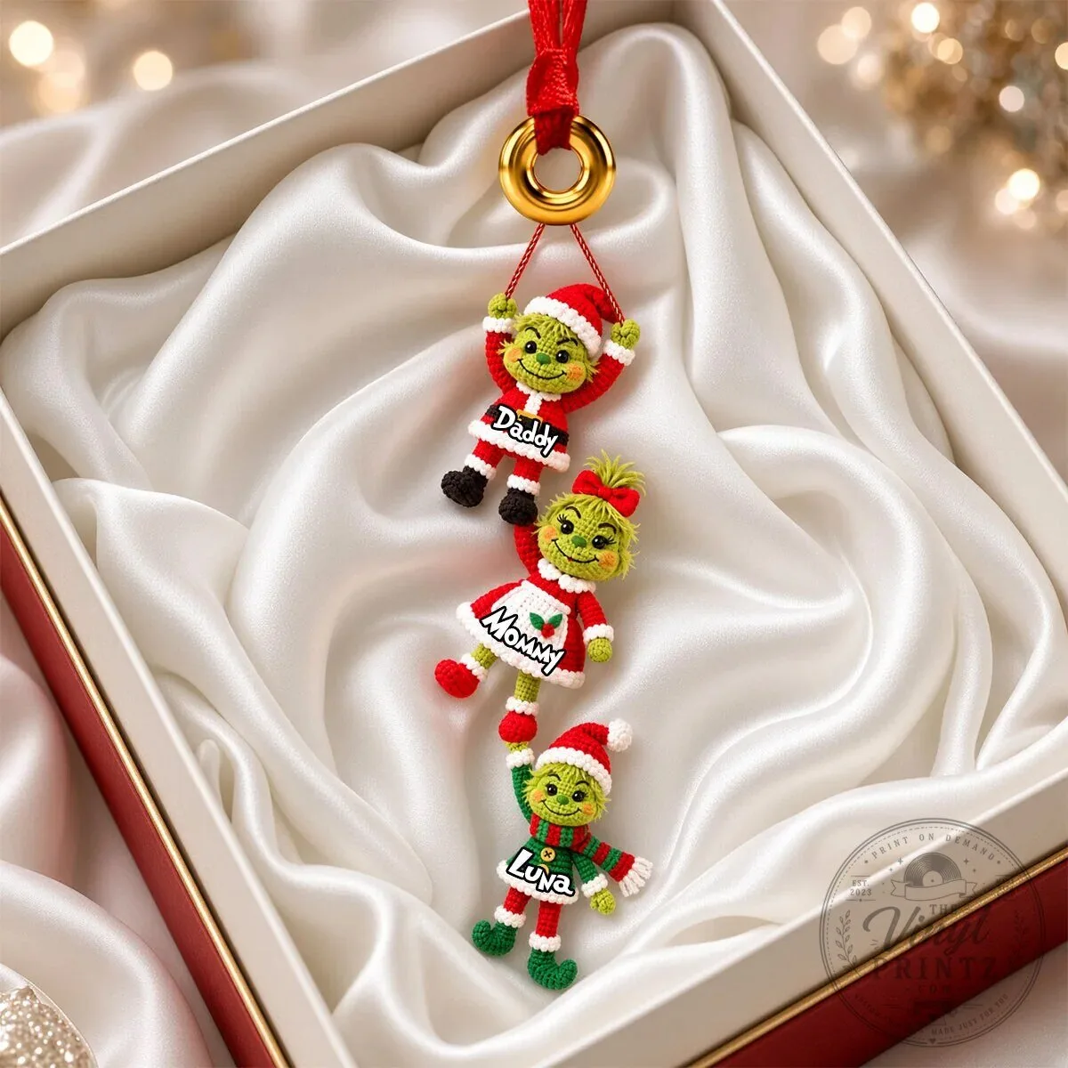 Grinch Family Christmas Tree Hanging Ornament Personalized Decoration 8 Grinch Family Christmas Tree Hanging Ornament Personalized Decoration