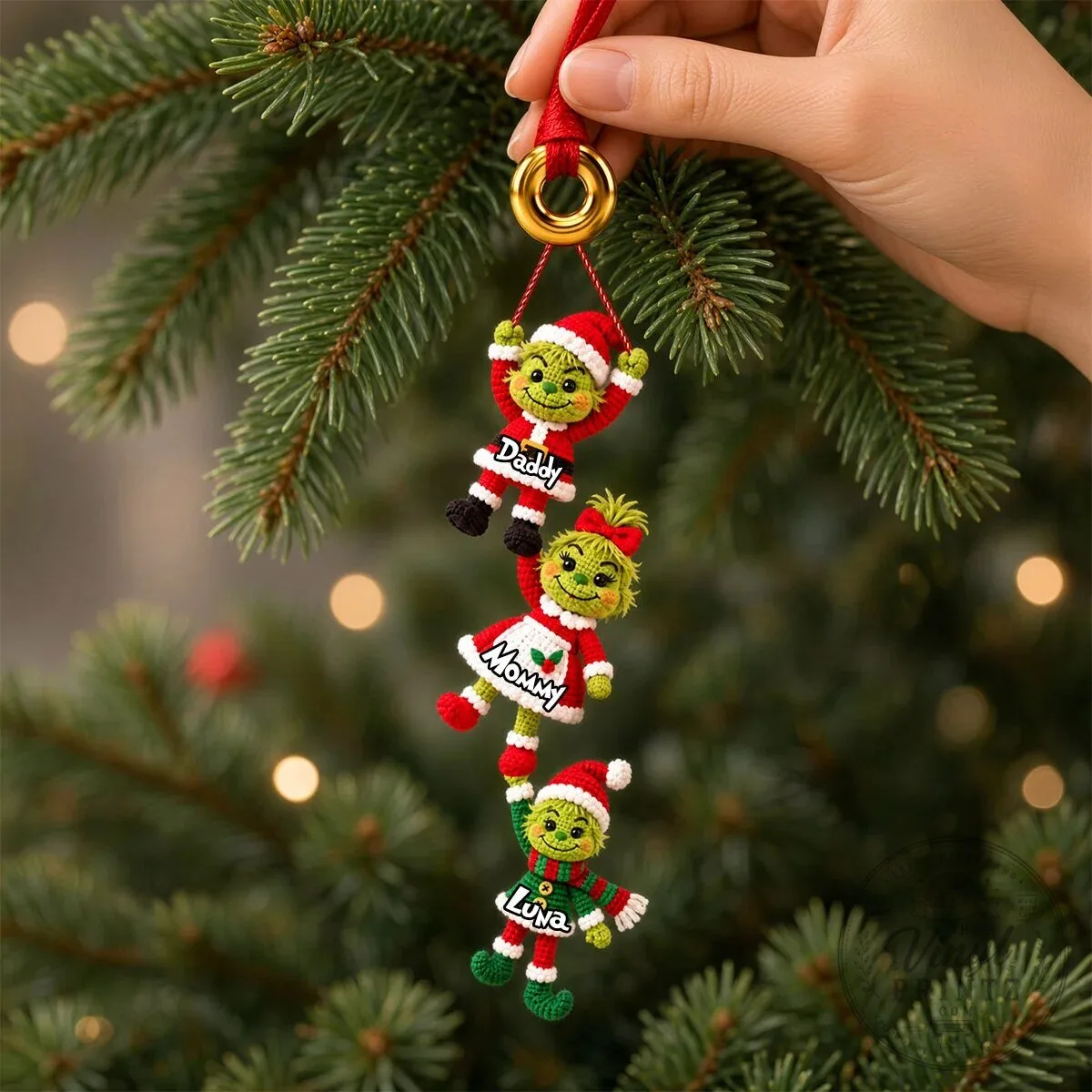 Grinch Family Christmas Tree Hanging Ornament Personalized Decoration 9 Grinch Family Christmas Tree Hanging Ornament Personalized Decoration