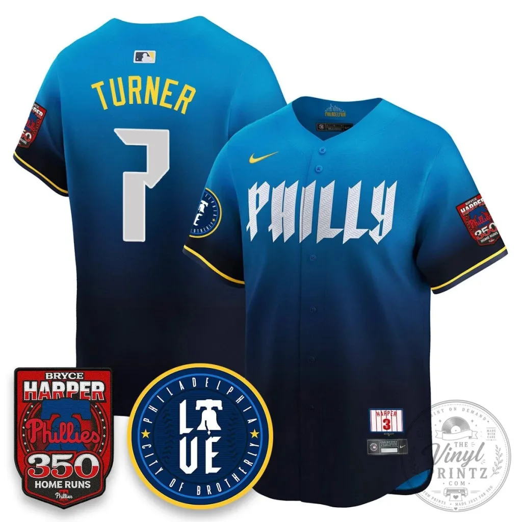Philadelphia Phillies Jersey featuring Bryce Harper and 350 Home Runs Design 20 Philadelphia Phillies Jersey featuring Bryce Harper and 350 Home Runs Design