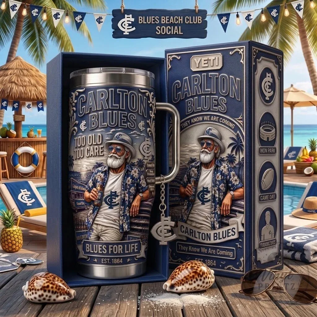 Carlton Blues Football Club Beach Club Social Tumbler