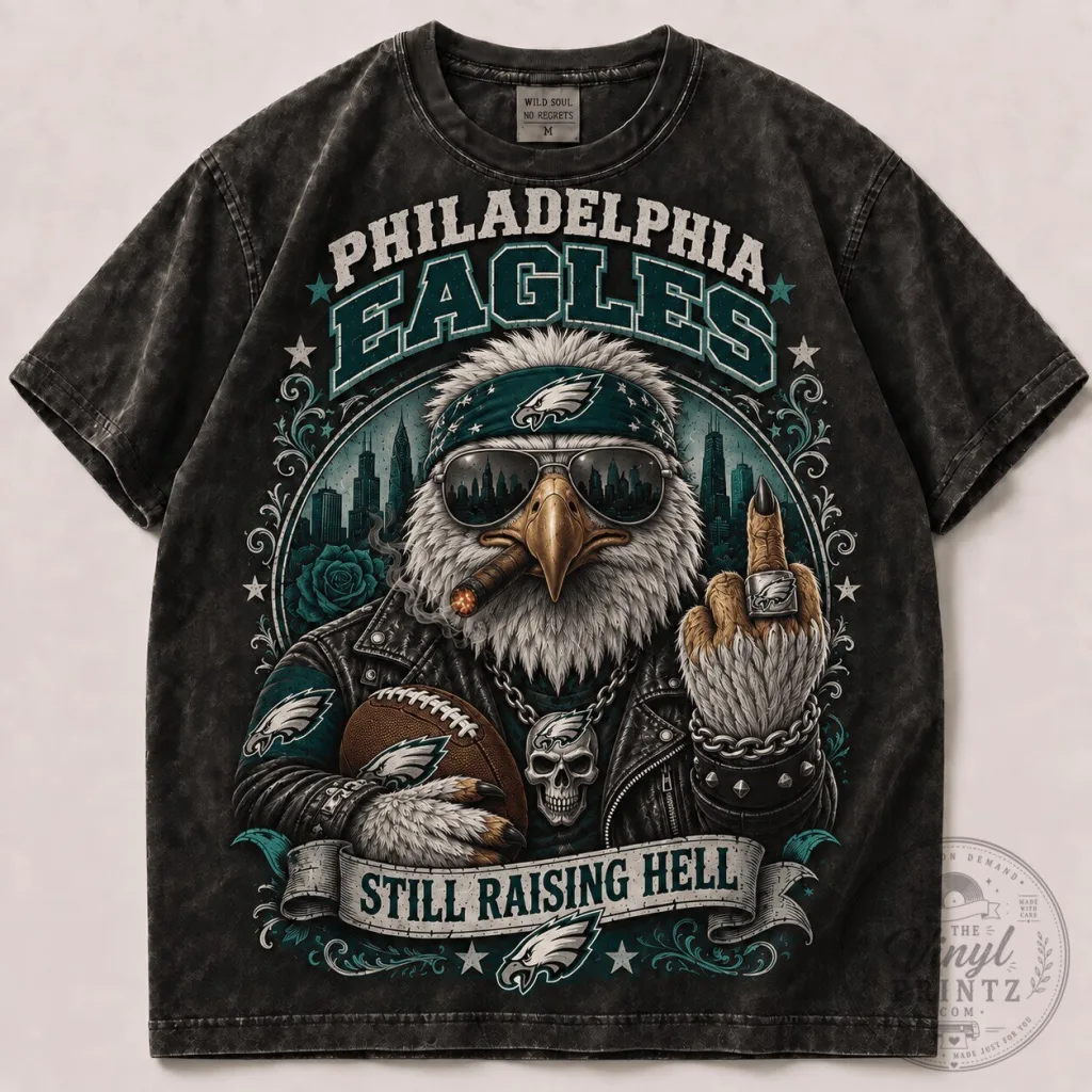 Philadelphia Eagles Fan Shirt Still Raising Hell Vintage T-Shirt Philadelphia Eagles Fan Shirt Still Raising Hell Vintage T-Shirt