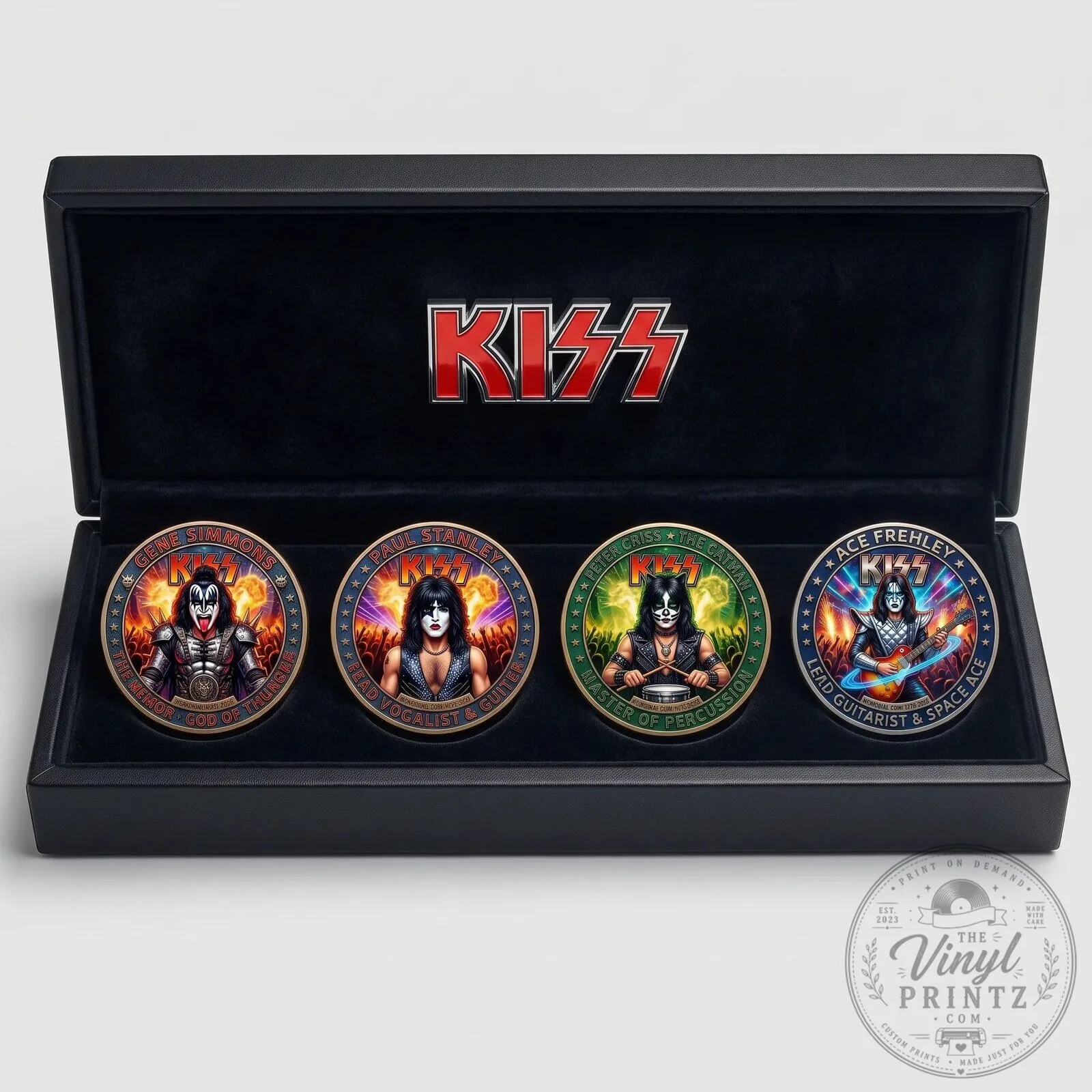 KISS Band Members Commemorative Coin Set