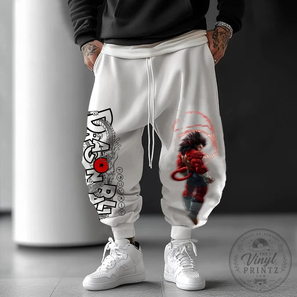 Dragon Ball Super Saiyan 4 Goku Anime Streetwear Pants Dragon Ball Super Saiyan 4 Goku Anime Streetwear Pants