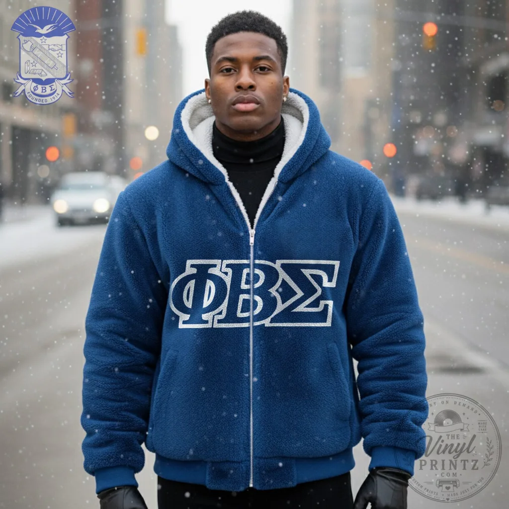Phi Beta Sigma Fraternity Greek Letter Sherpa Fleece Hoodie Phi Beta Sigma Fraternity Greek Letter Sherpa Fleece Hoodie
