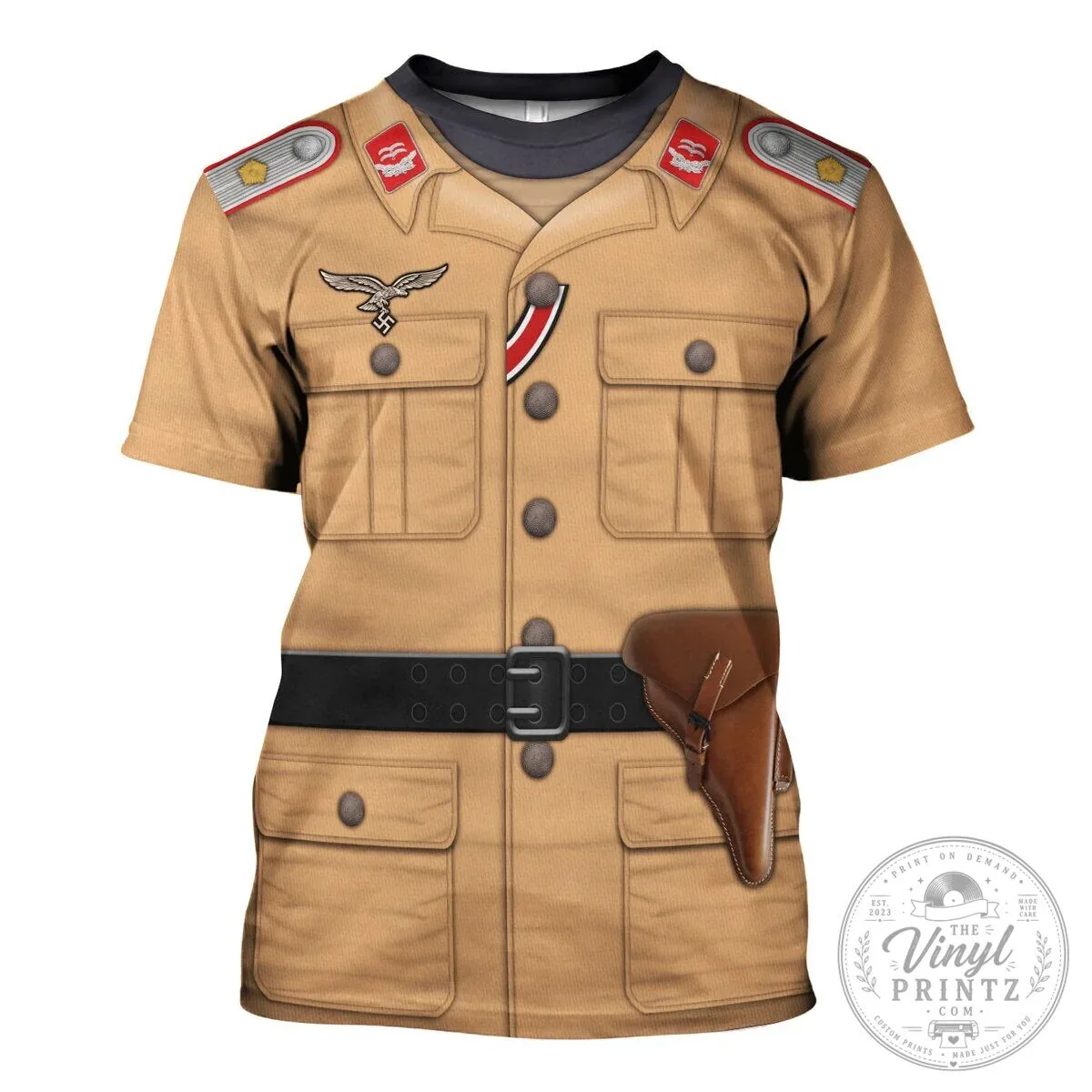 World War II Luftwaffe Tropical Uniform Artillery Lieutenant Costume Hoodie 29 World War II Luftwaffe Tropical Uniform Artillery Lieutenant Costume Hoodie