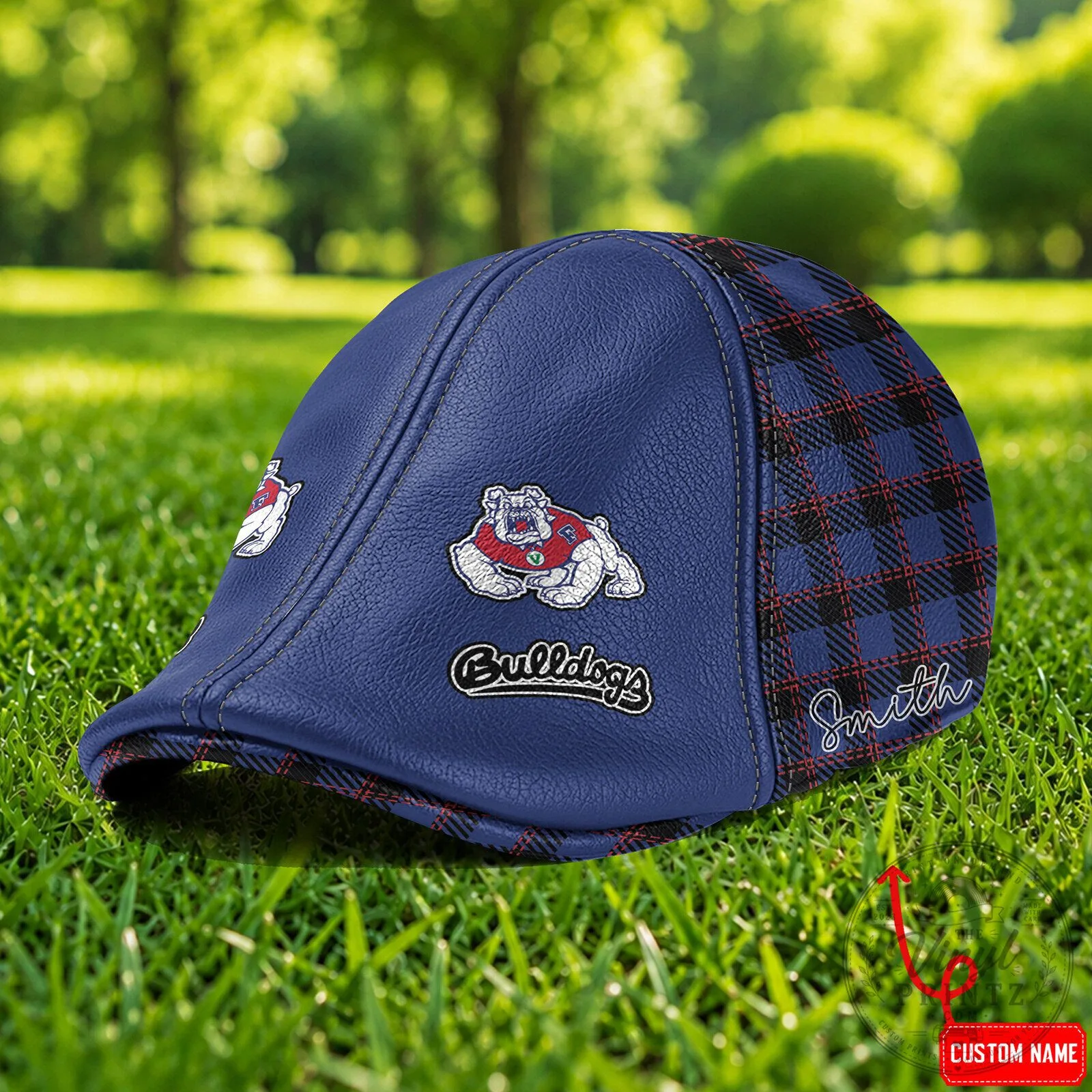 Fresno State Bulldogs NCAA Premium Ivy Cap Flat Cap with Custom Name