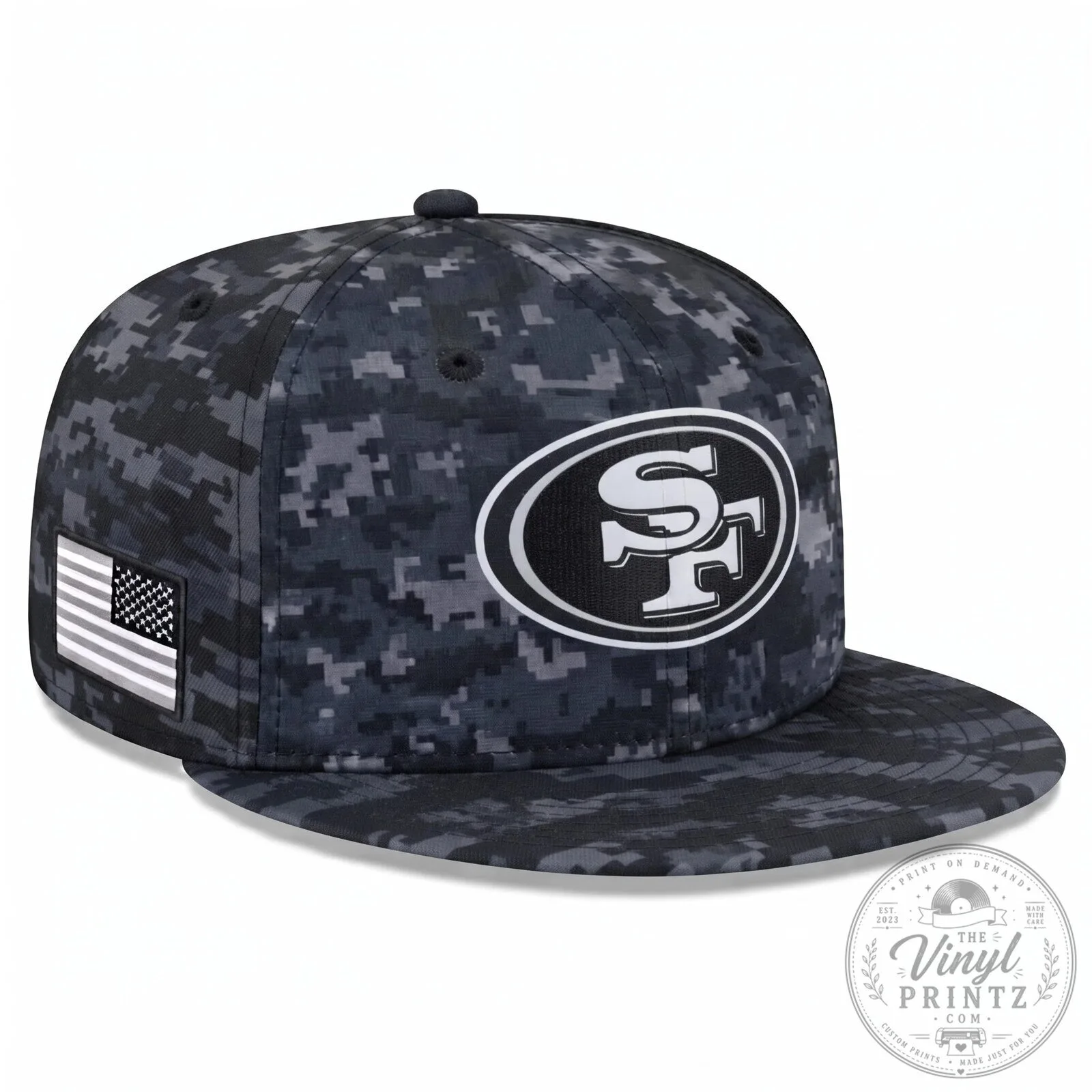 Digital Camo Snapback Hat for San Francisco 49ers Salute To Service 6 Digital Camo Snapback Hat for San Francisco 49ers Salute To Service
