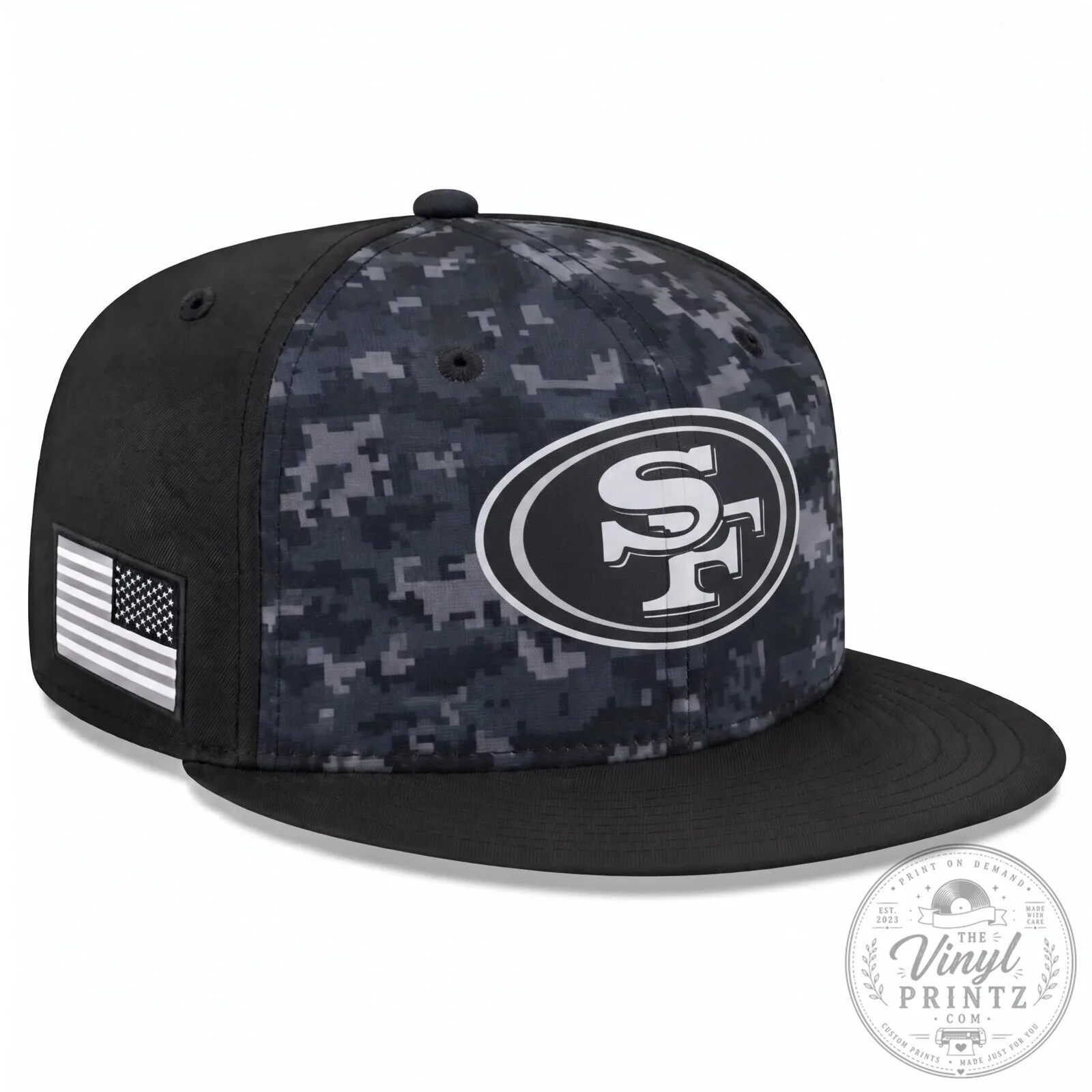 Digital Camo Snapback Hat for San Francisco 49ers Salute To Service 7 Digital Camo Snapback Hat for San Francisco 49ers Salute To Service
