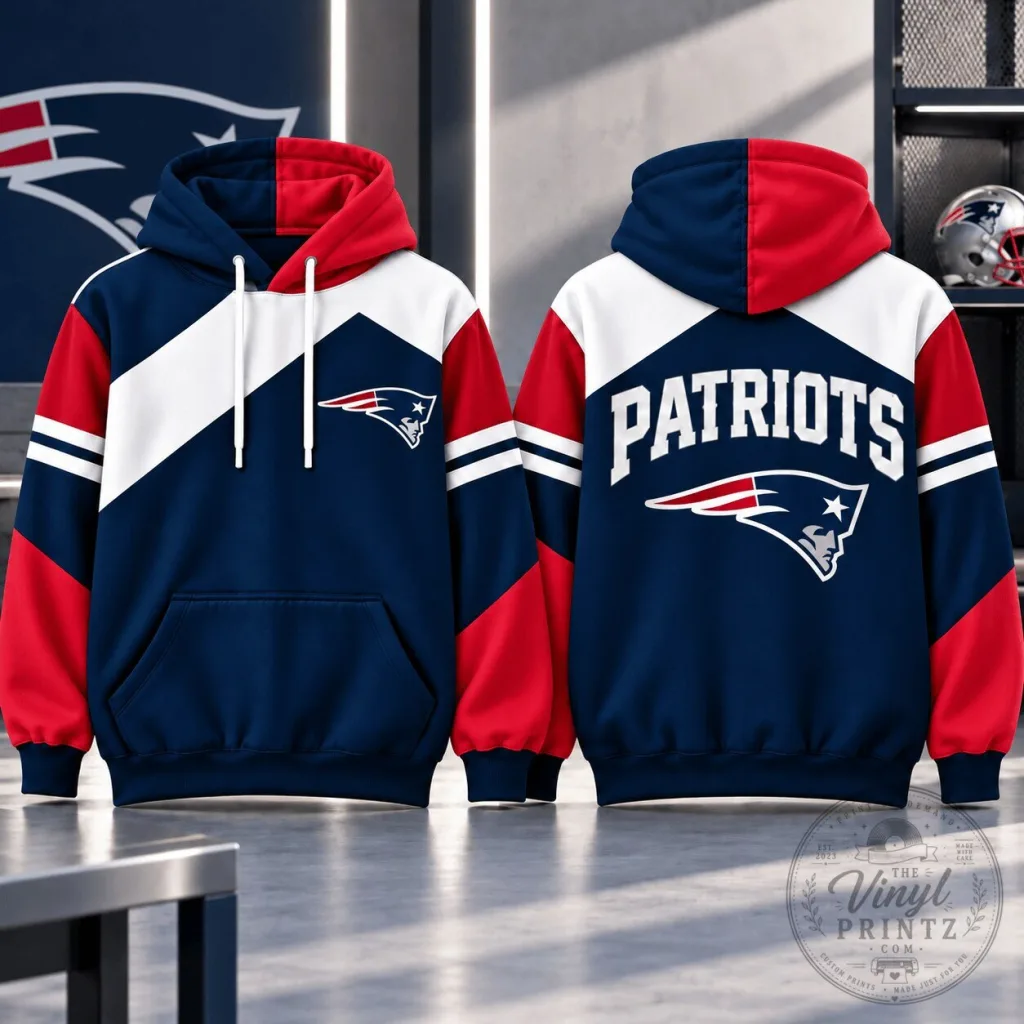 New England Patriots Dynamic Color Block Team Hoodie New England Patriots Dynamic Color Block Team Hoodie