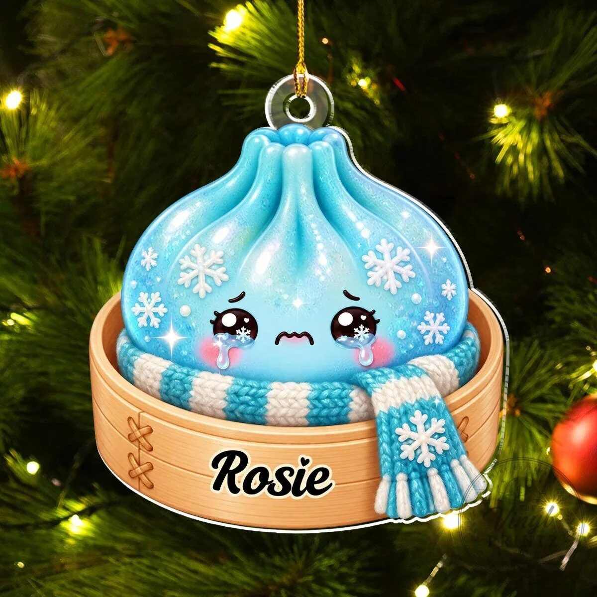 Personalized Dumpling Christmas Tree Ornament 13 Personalized Dumpling Christmas Tree Ornament
