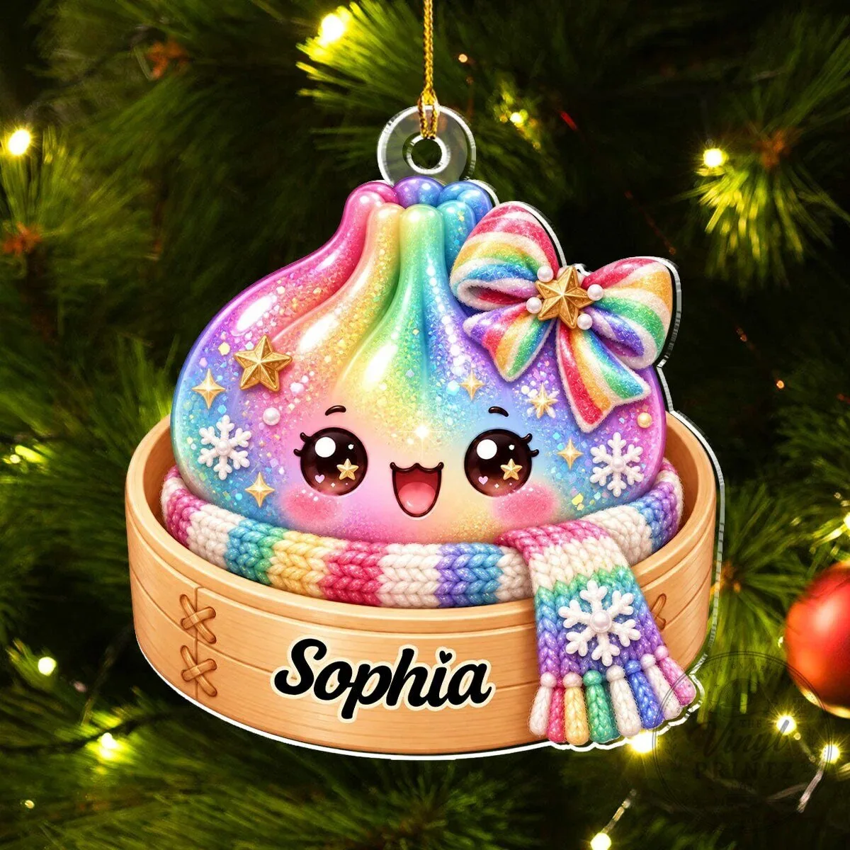 Personalized Dumpling Christmas Tree Ornament 15 Personalized Dumpling Christmas Tree Ornament