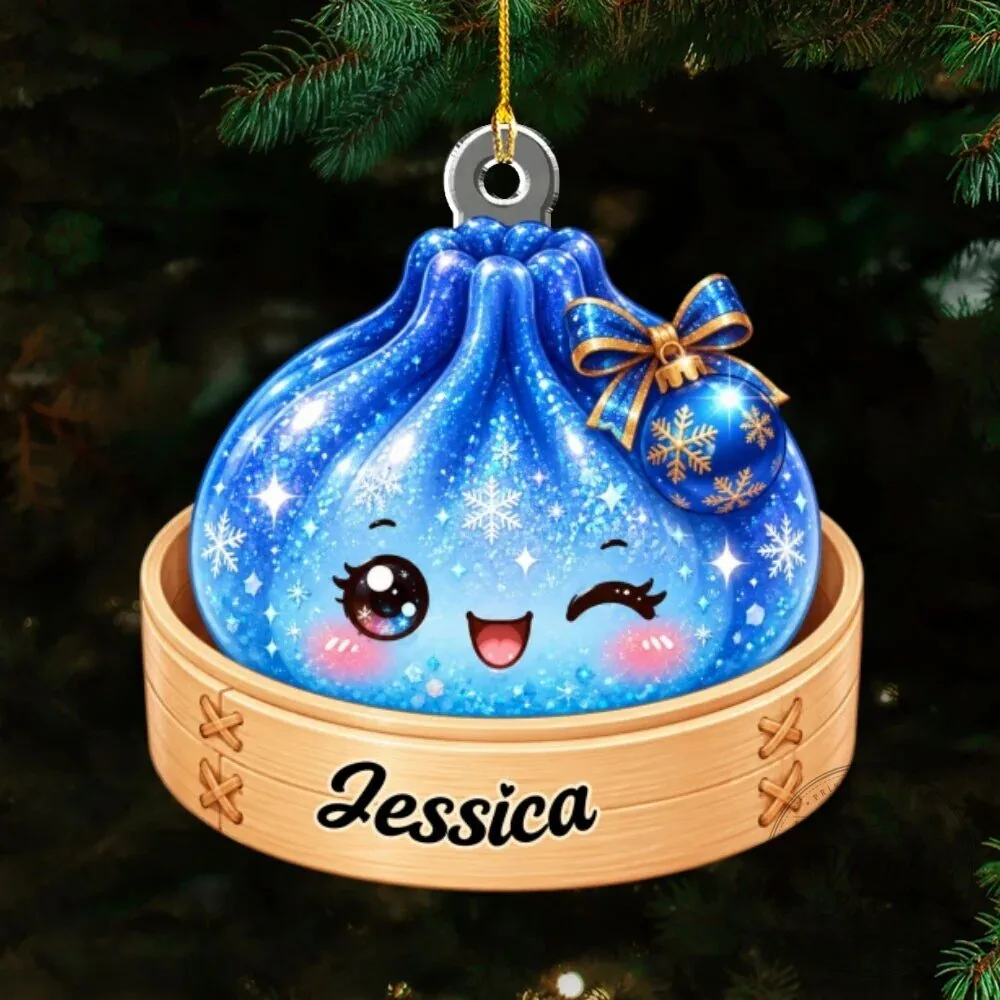 Personalized Dumpling Christmas Tree Ornament 16 Personalized Dumpling Christmas Tree Ornament