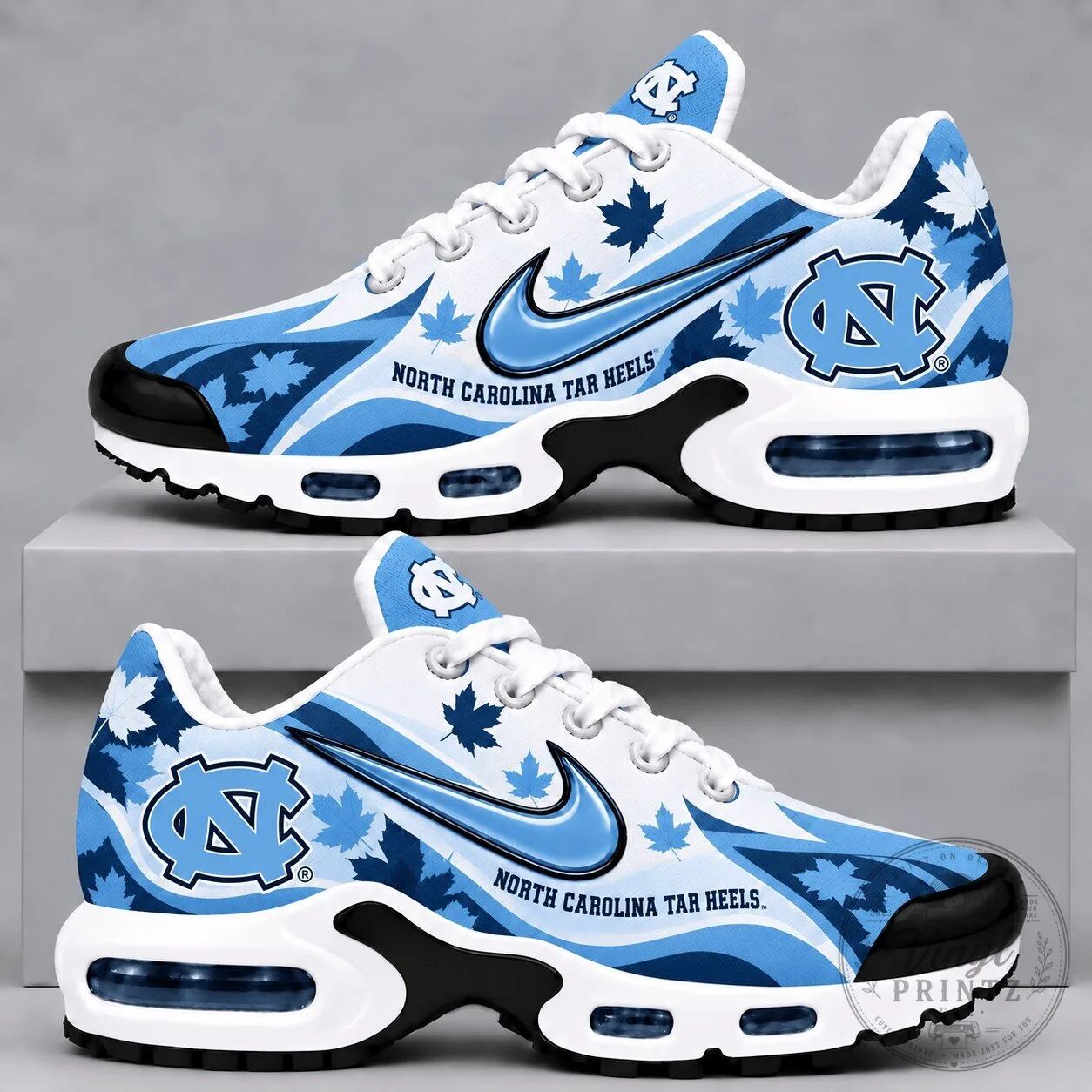 North Carolina Tar Heels Autumn Leaf Pattern Air Max Shoes 5 North Carolina Tar Heels Autumn Leaf Pattern Air Max Shoes