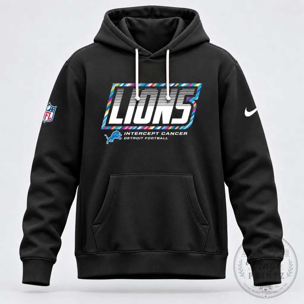 Detroit Lions Intercept Cancer Crucial Catch Hoodie Detroit Lions Intercept Cancer Crucial Catch Hoodie