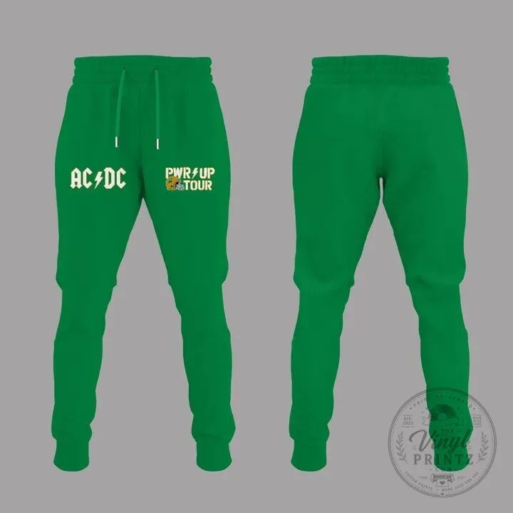 2026 AC/DC Power Up Tour Green Notre Dame Football Baseball Jersey 13 2026 AC/DC Power Up Tour Green Notre Dame Football Baseball Jersey