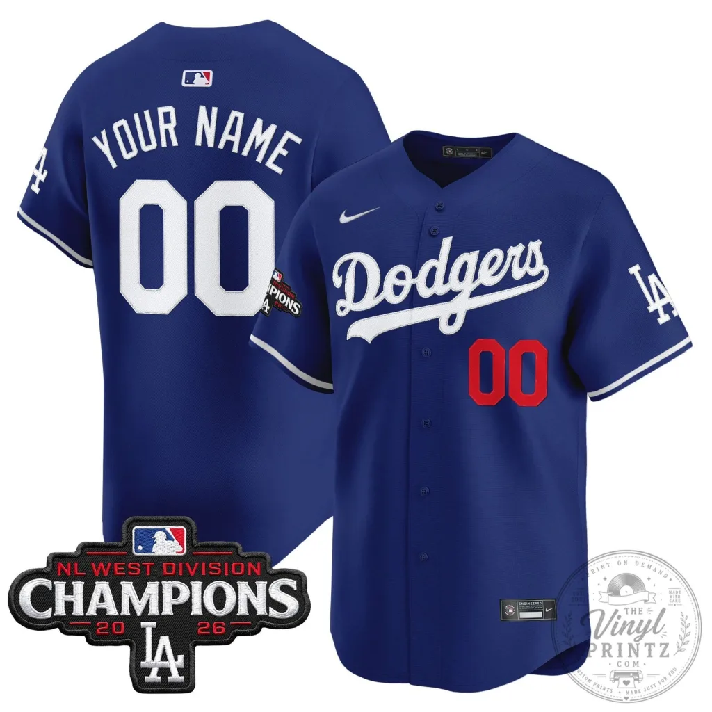 Baseball Jersey for NL West Division Champions - Los Angeles Dodgers Baseball Jersey for NL West Division Champions - Los Angeles Dodgers