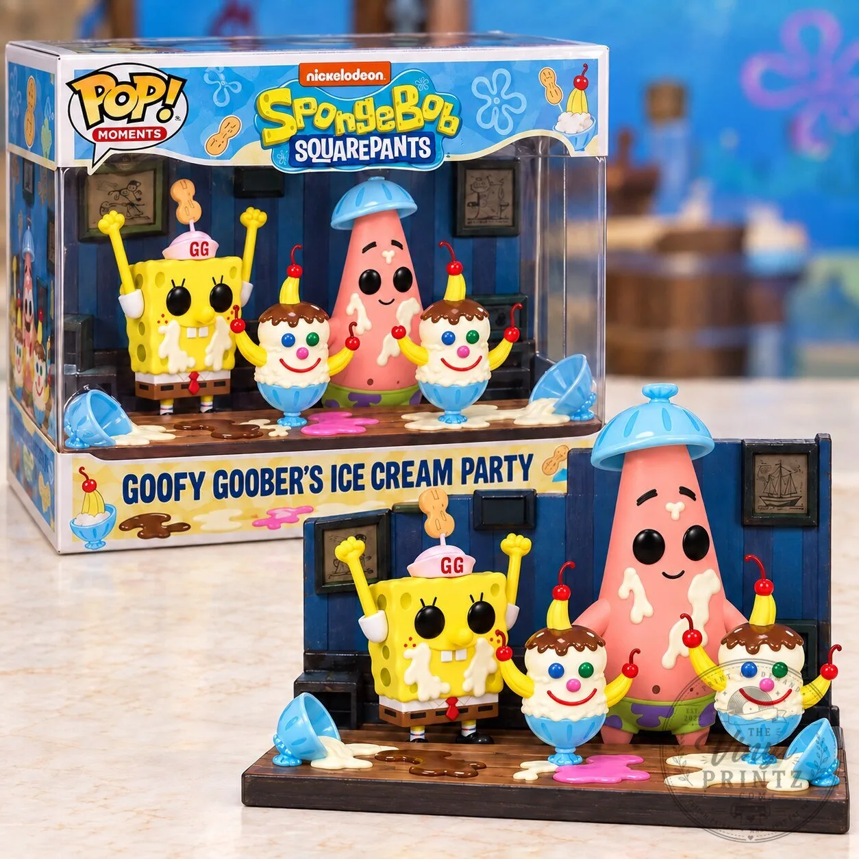 SpongeBob SquarePants Goofy Goober's Ice Cream Party Diorama Figurine