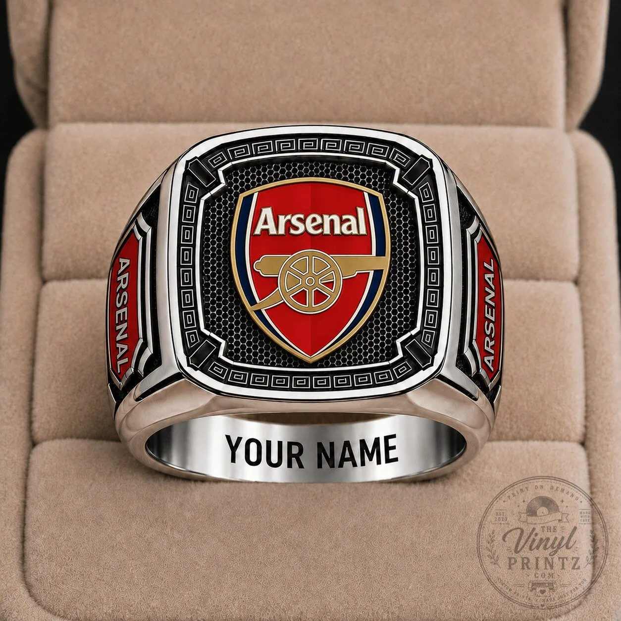 Arsenal Football Club Custom Engraved Fan Ring