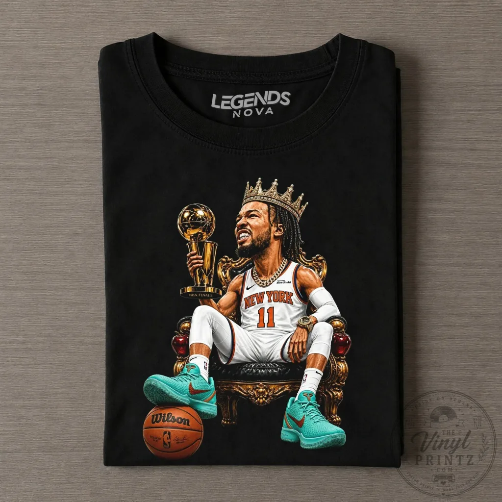 New York Knicks Jalen Brunson King Crown Basketball Fan T-Shirt New York Knicks Jalen Brunson King Crown Basketball Fan T-Shirt