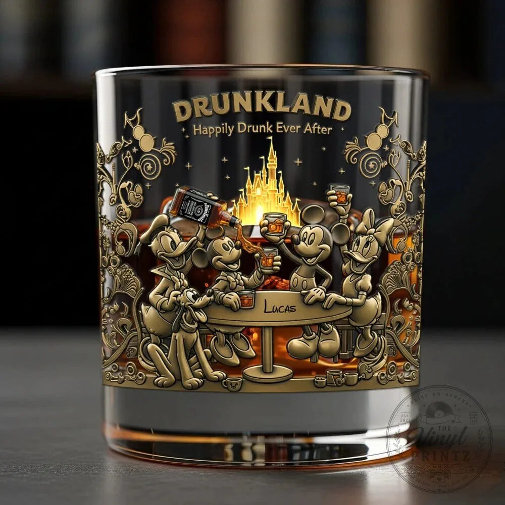 Drunkland Happily Drunk Ever After Personalized Whiskey Glass 68 Drunkland Happily Drunk Ever After Personalized Whiskey Glass