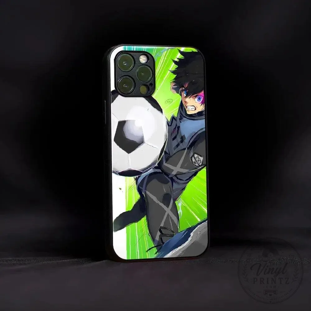 Meguru Bachira Strikes Blue Lock Anime Football Player Phone Case