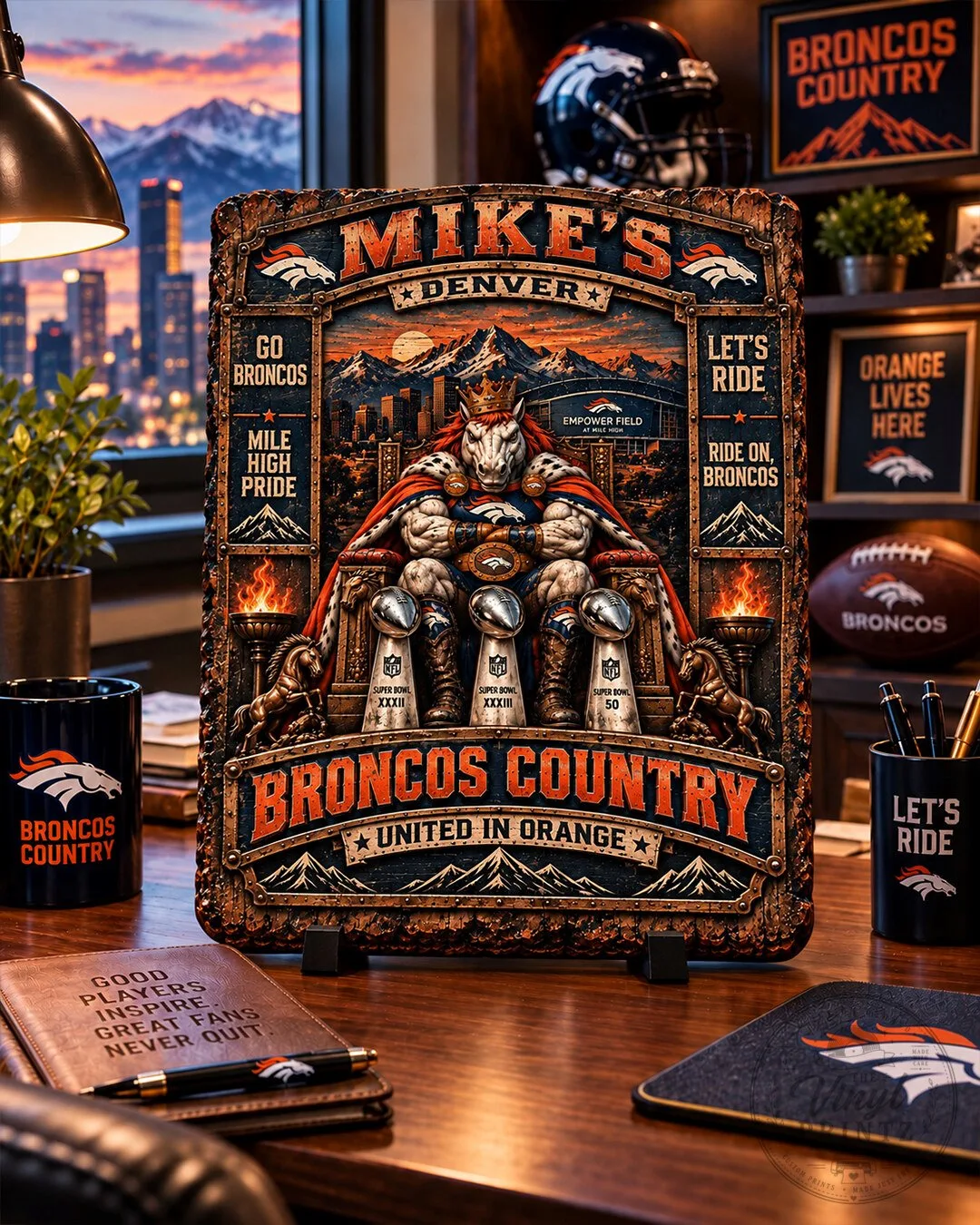 Denver Broncos Football Team Super Bowl Wins Wooden Wall Art Plaque 7 Denver Broncos Football Team Super Bowl Wins Wooden Wall Art Plaque