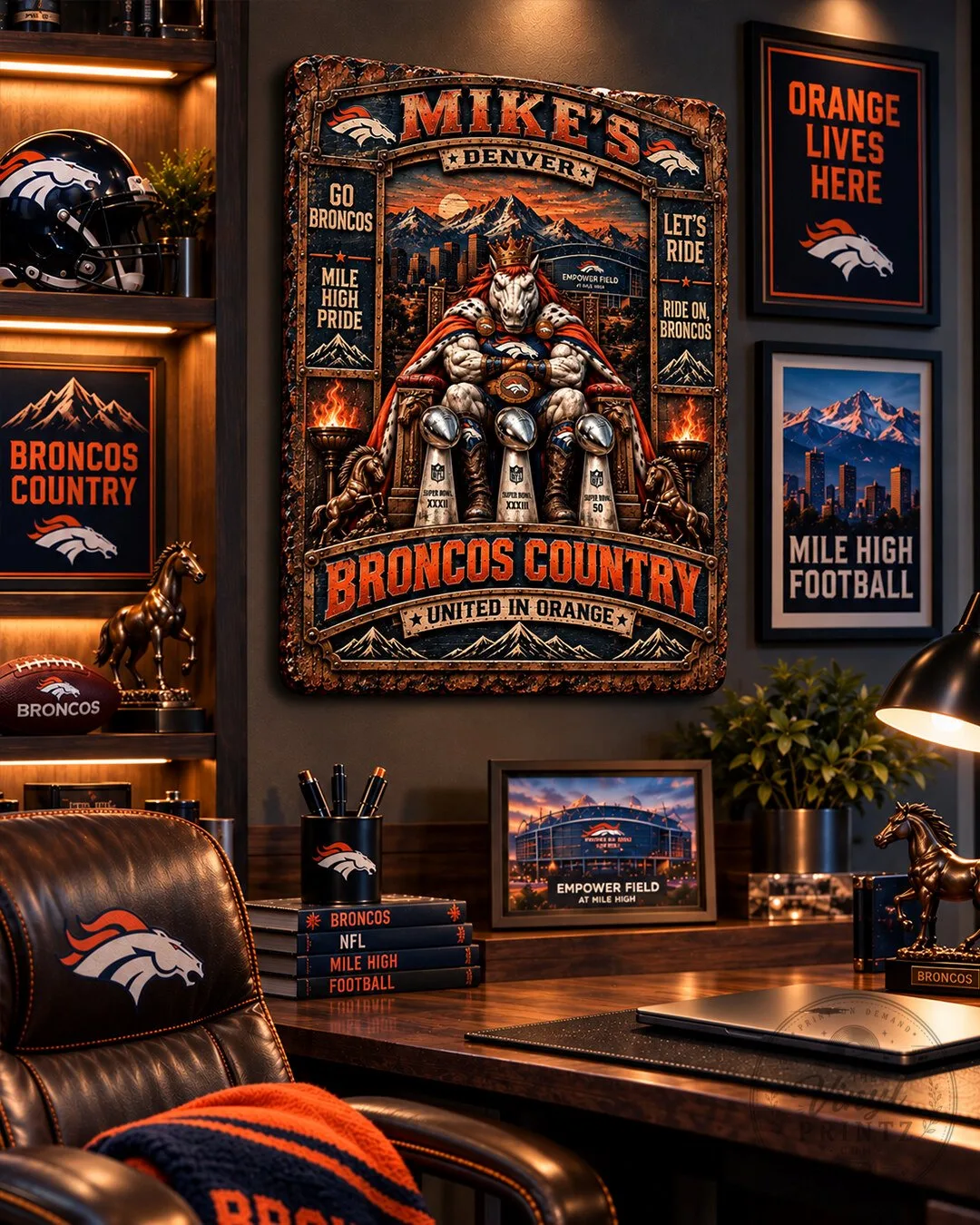 Denver Broncos Football Team Super Bowl Wins Wooden Wall Art Plaque 8 Denver Broncos Football Team Super Bowl Wins Wooden Wall Art Plaque