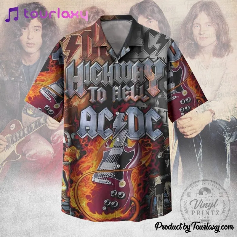 ACDC Highway to Hell Album Cover Art Rock Band Hawaiian Shirt 8 ACDC Highway to Hell Album Cover Art Rock Band Hawaiian Shirt