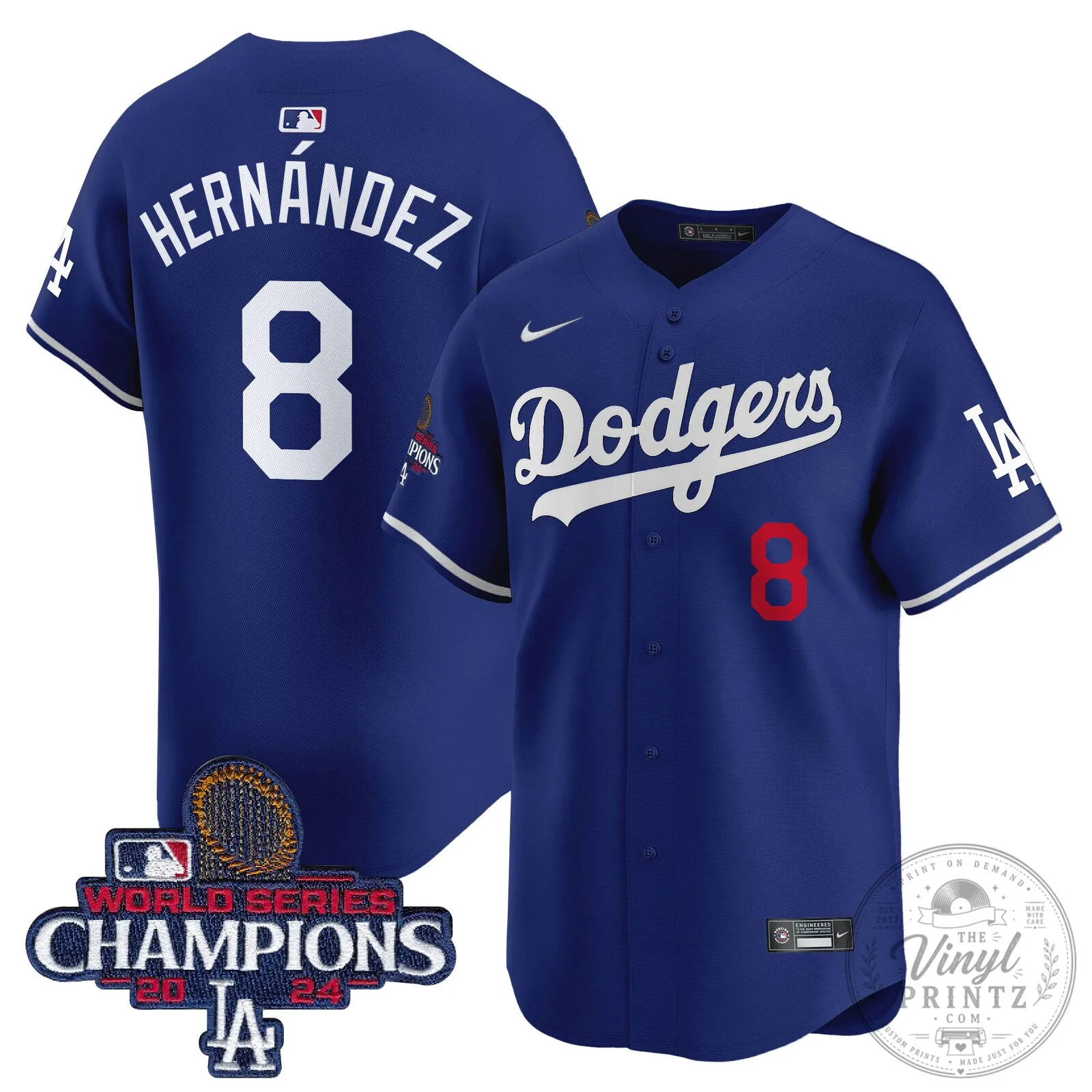 Los Angeles Dodgers Fernando Valenzuela 2024 World Series Champions Baseball Jersey 80 Los Angeles Dodgers Fernando Valenzuela 2024 World Series Champions Baseball Jersey