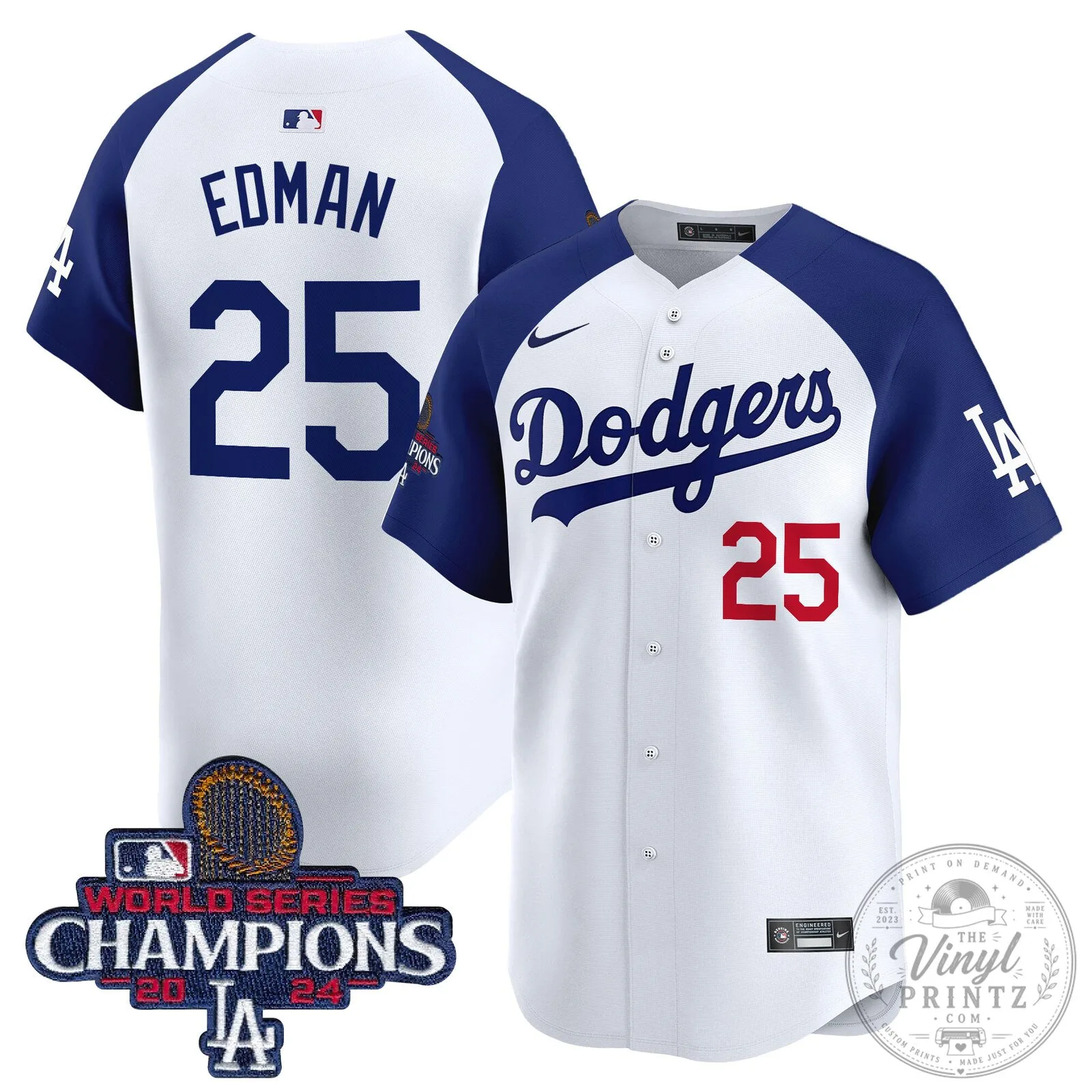 Los Angeles Dodgers Fernando Valenzuela 2024 World Series Champions Baseball Jersey 92 Los Angeles Dodgers Fernando Valenzuela 2024 World Series Champions Baseball Jersey