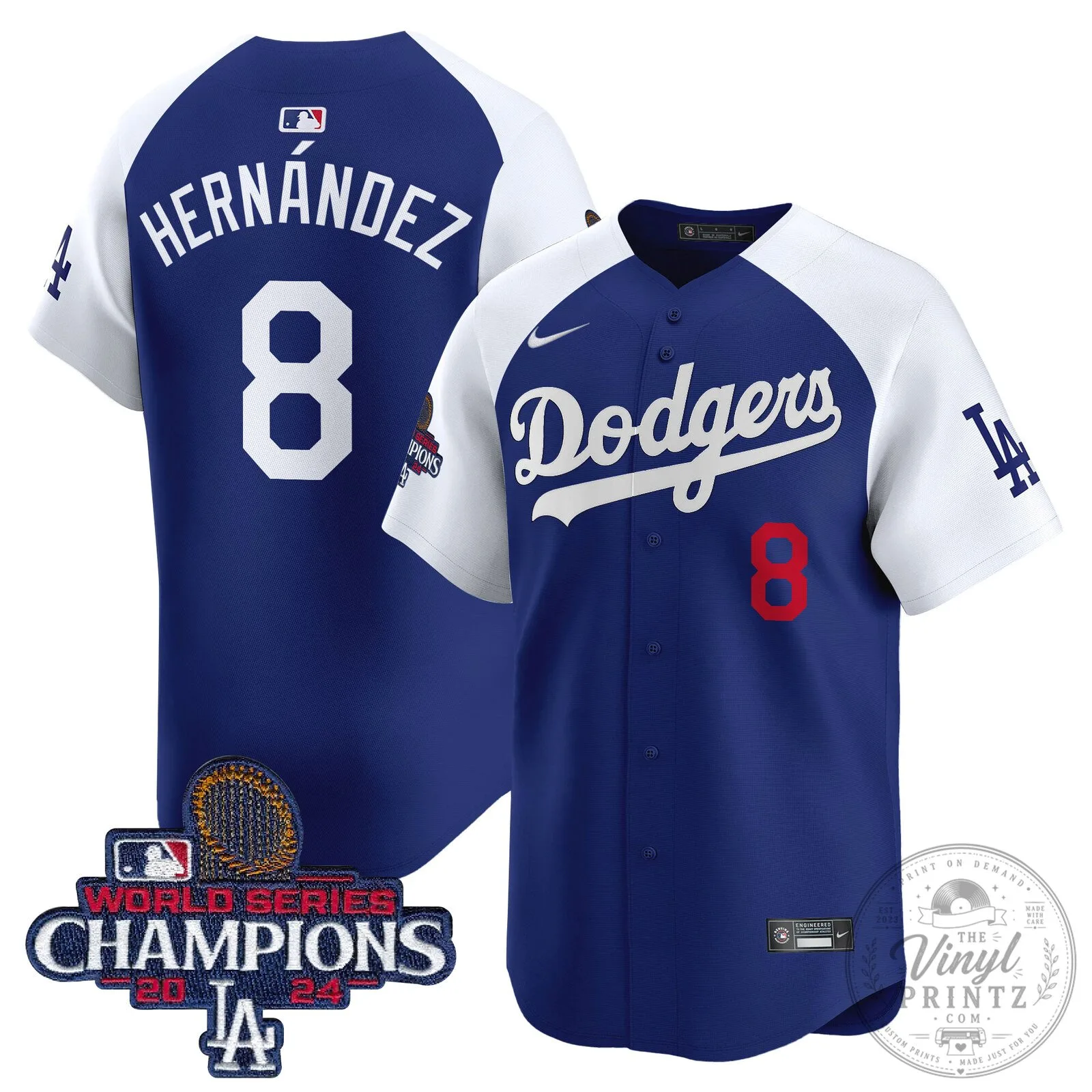 Los Angeles Dodgers Fernando Valenzuela 2024 World Series Champions Baseball Jersey 100 Los Angeles Dodgers Fernando Valenzuela 2024 World Series Champions Baseball Jersey