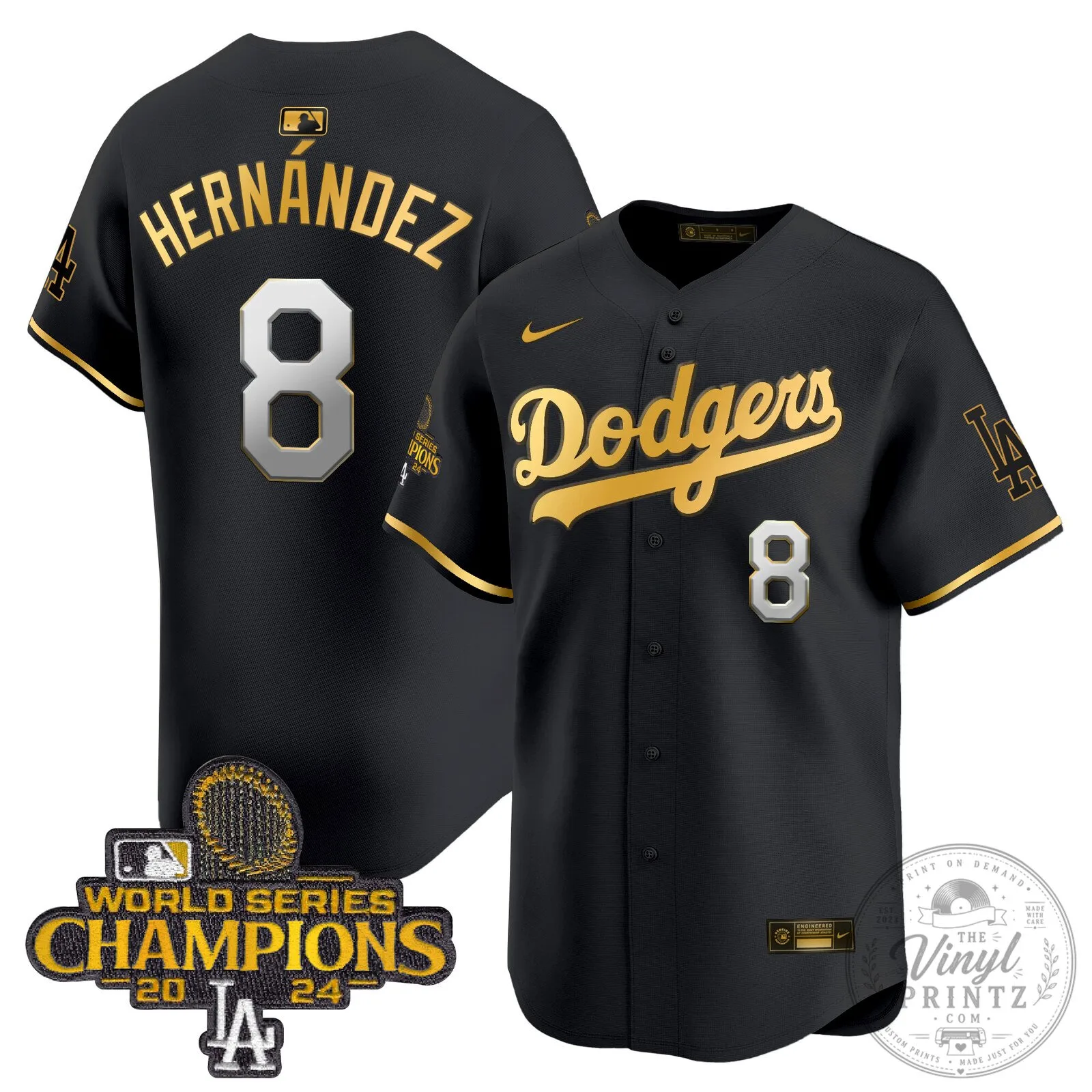 Los Angeles Dodgers Fernando Valenzuela 2024 World Series Champions Baseball Jersey 110 Los Angeles Dodgers Fernando Valenzuela 2024 World Series Champions Baseball Jersey