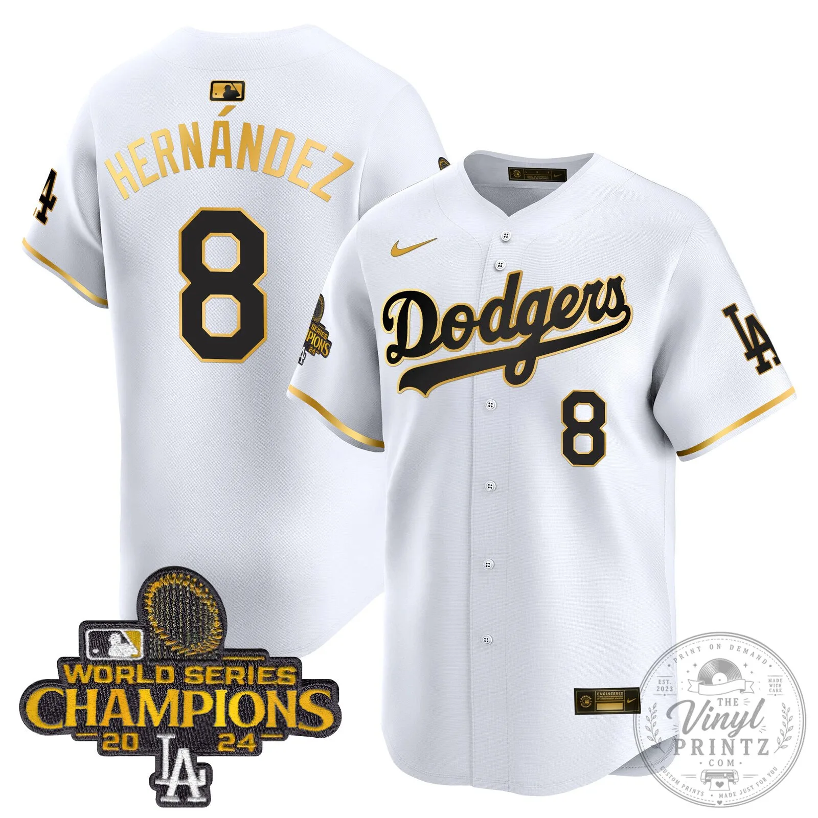 Los Angeles Dodgers Fernando Valenzuela 2024 World Series Champions Baseball Jersey 120 Los Angeles Dodgers Fernando Valenzuela 2024 World Series Champions Baseball Jersey