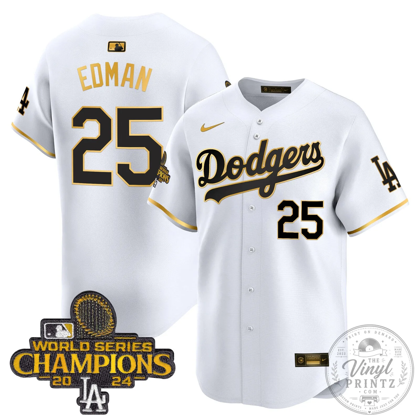 Los Angeles Dodgers Fernando Valenzuela 2024 World Series Champions Baseball Jersey 122 Los Angeles Dodgers Fernando Valenzuela 2024 World Series Champions Baseball Jersey